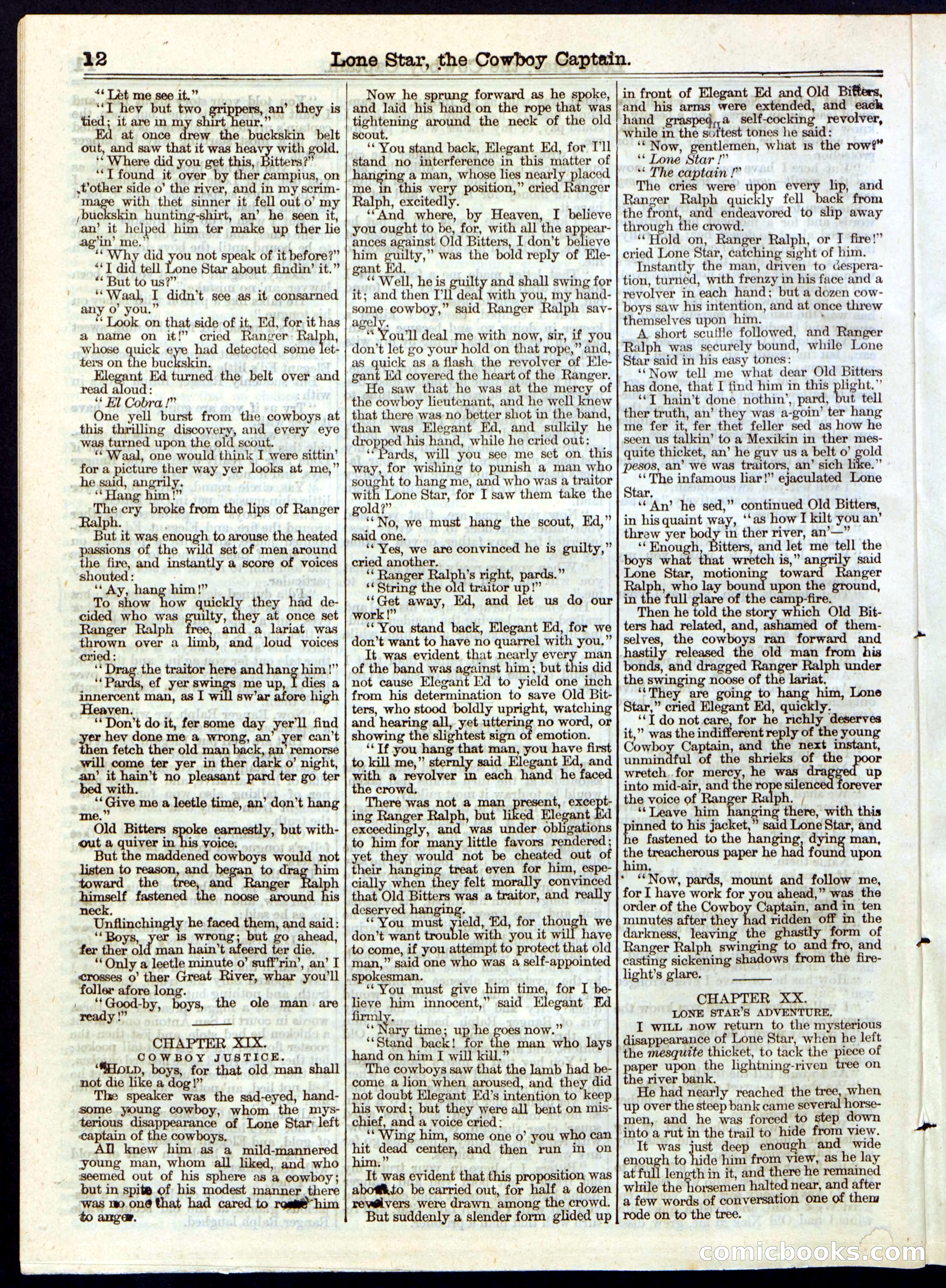 Beadle's Half Dime Library, No. 237 — page 12 of 16