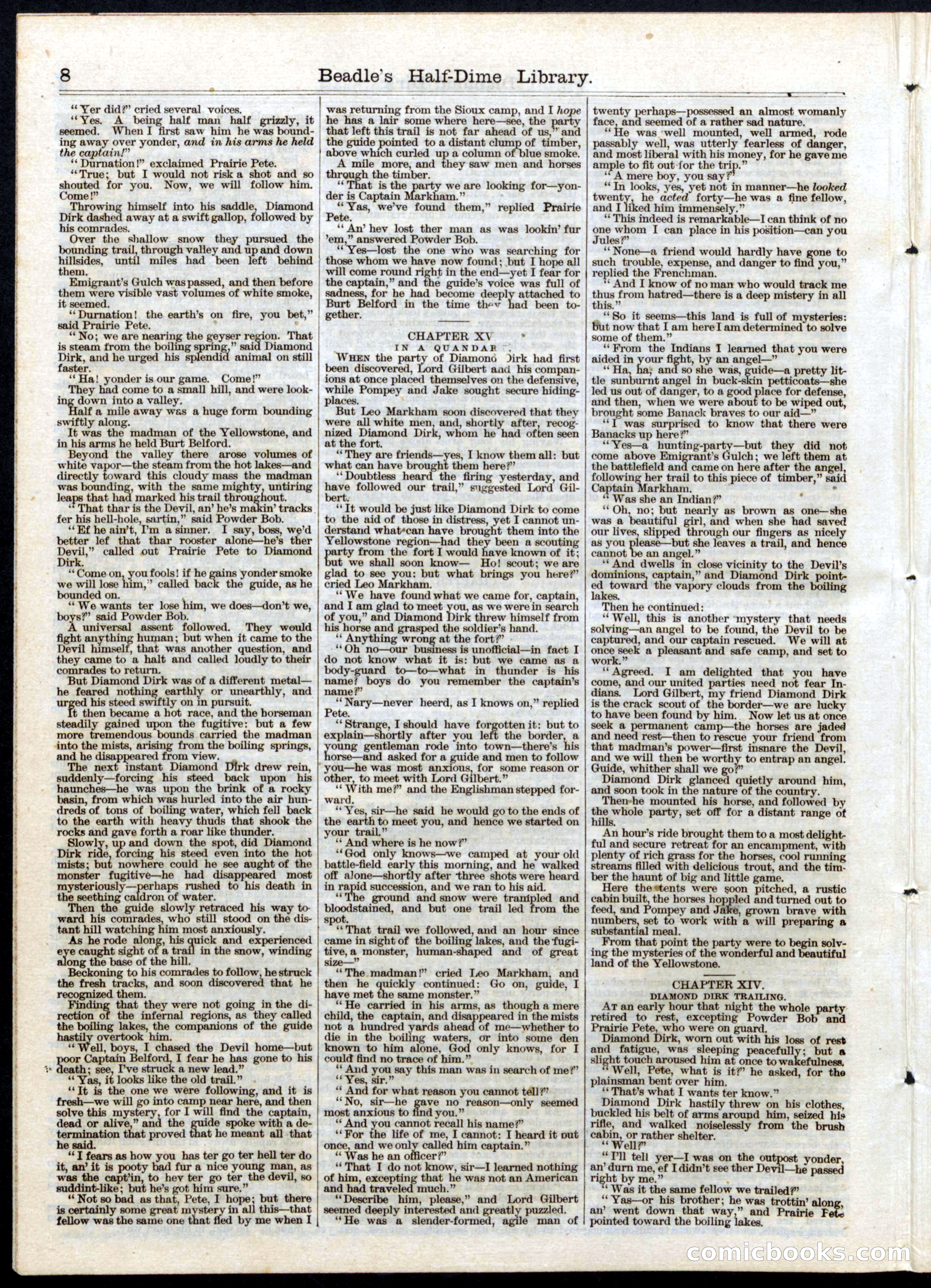 Beadle's Half Dime Library No. 24 — page 8 of 16