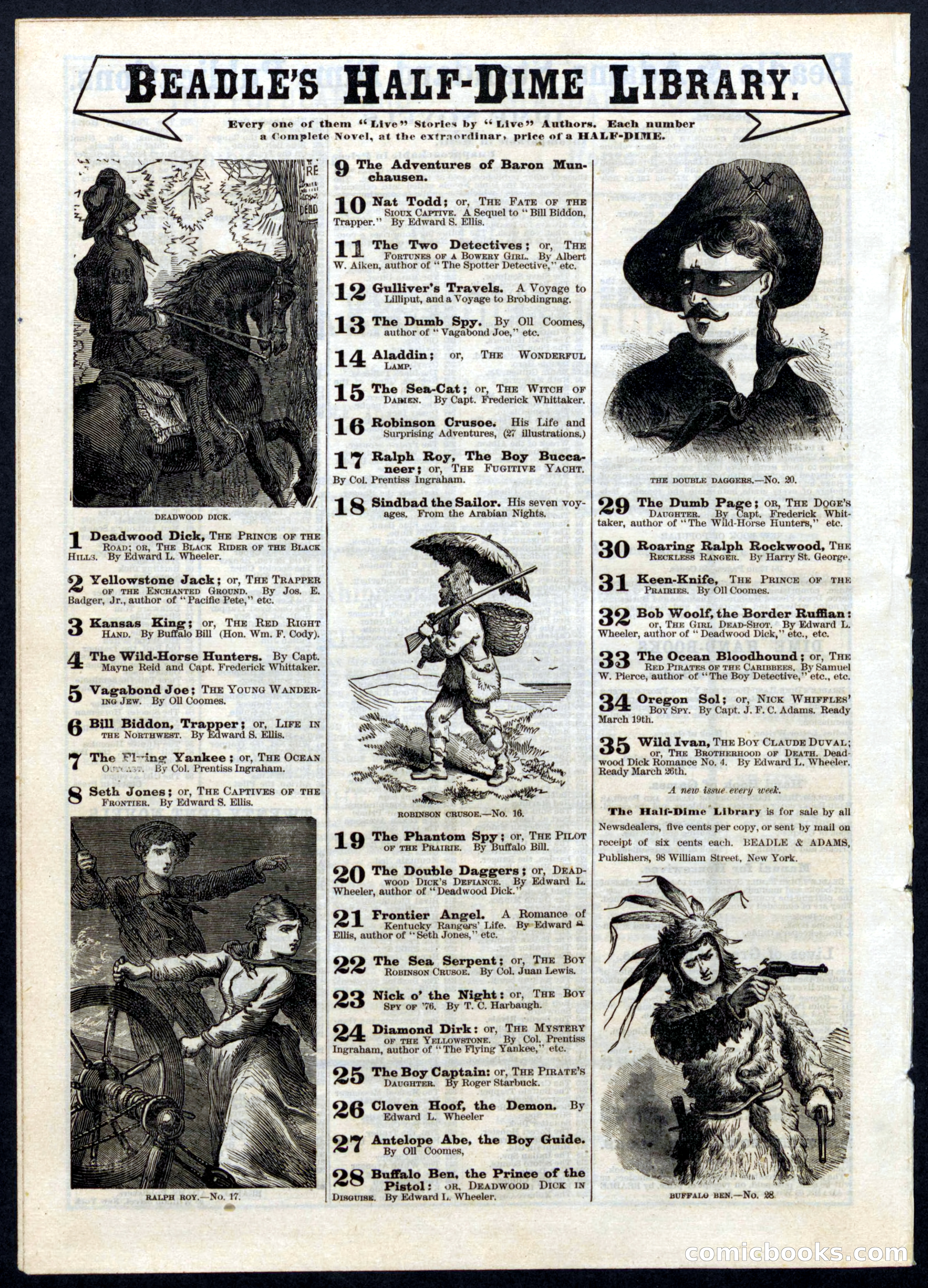 Beadle's Half Dime Library No. 24 — page 16 of 16
