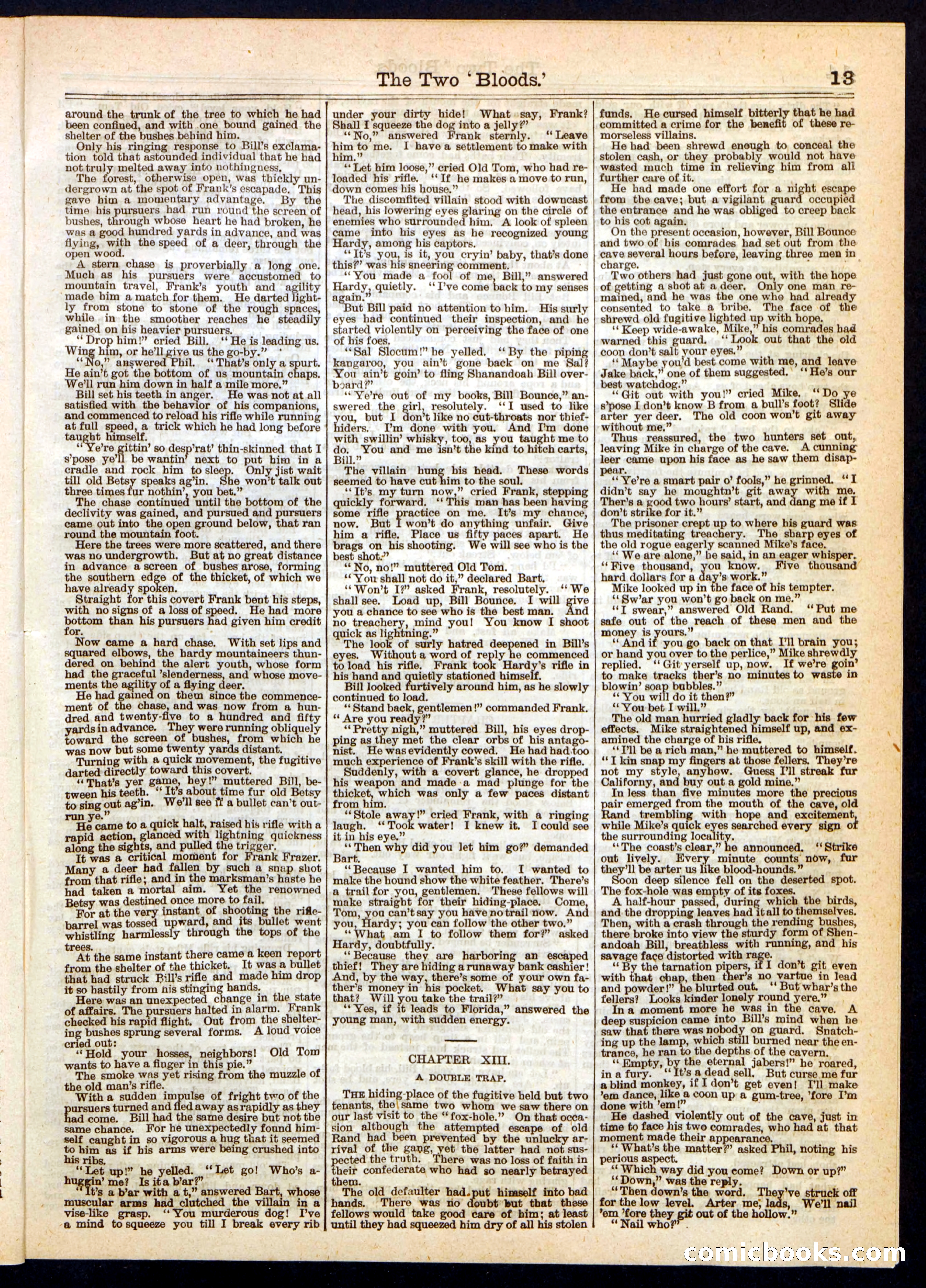 Beadle's Half Dime Library, No. 242 — page 13 of 16
