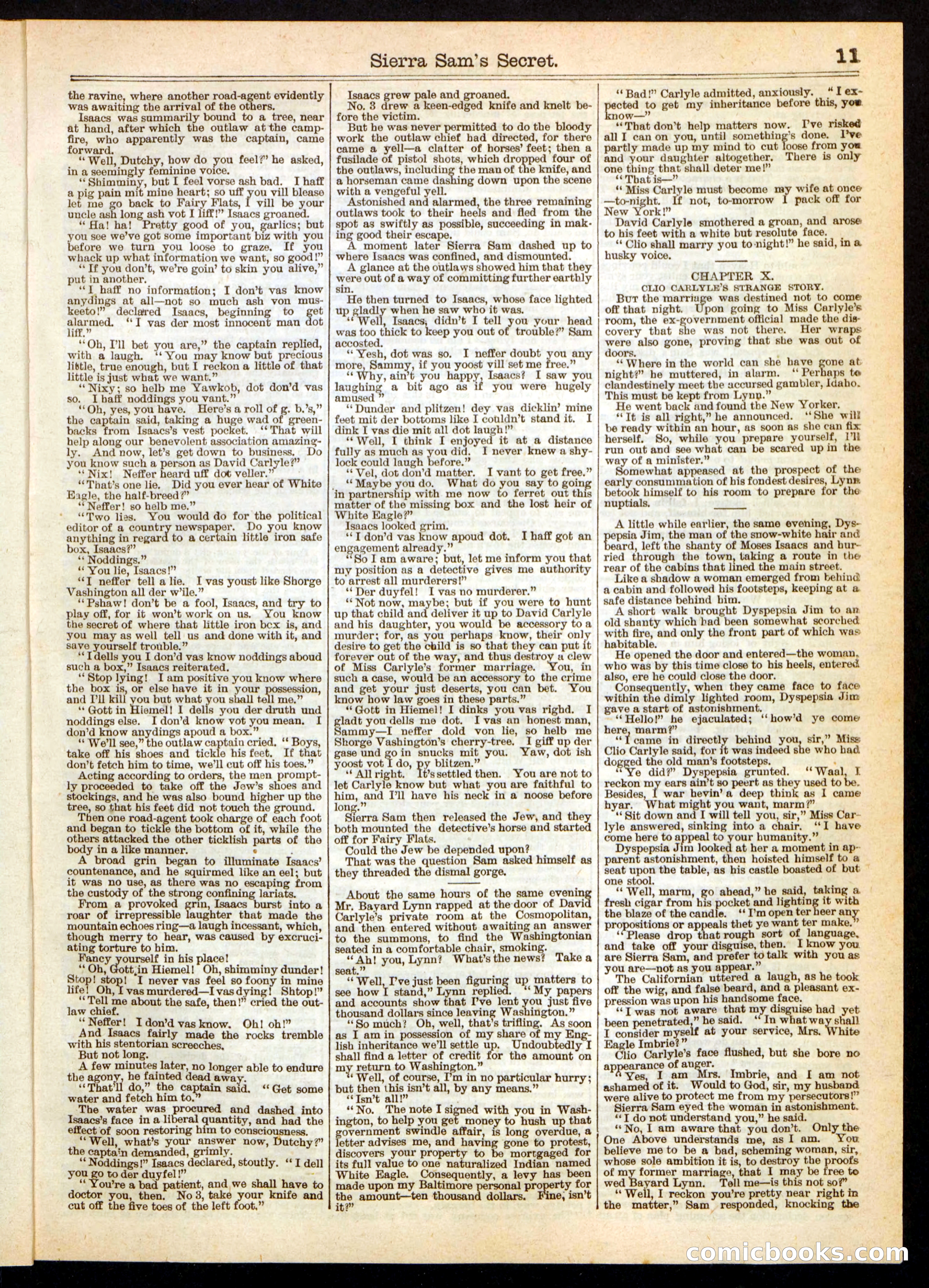 Beadle's Half Dime Library, No. 248 — page 11 of 16