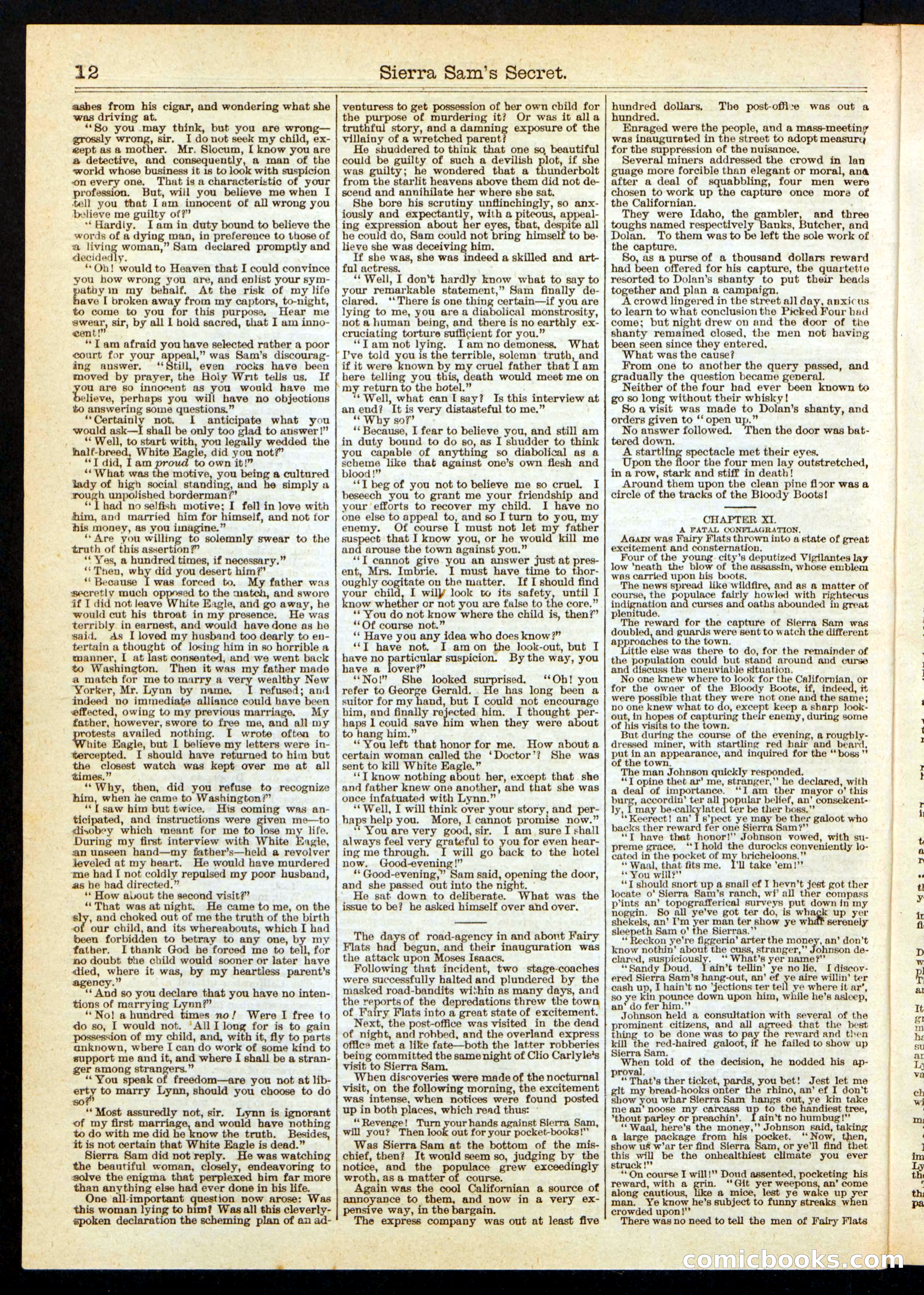 Beadle's Half Dime Library, No. 248 — page 12 of 16