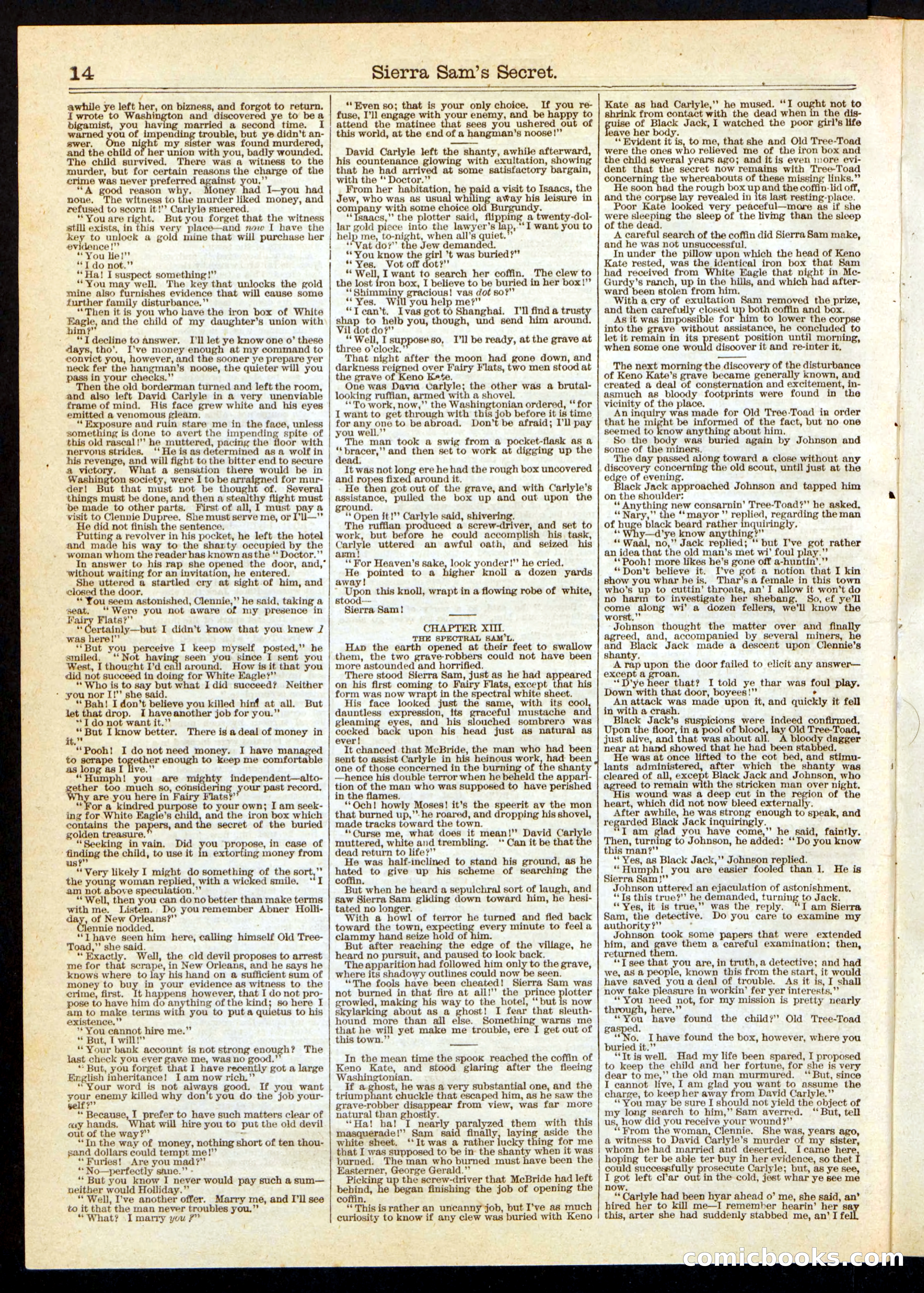 Beadle's Half Dime Library, No. 248 — page 14 of 16