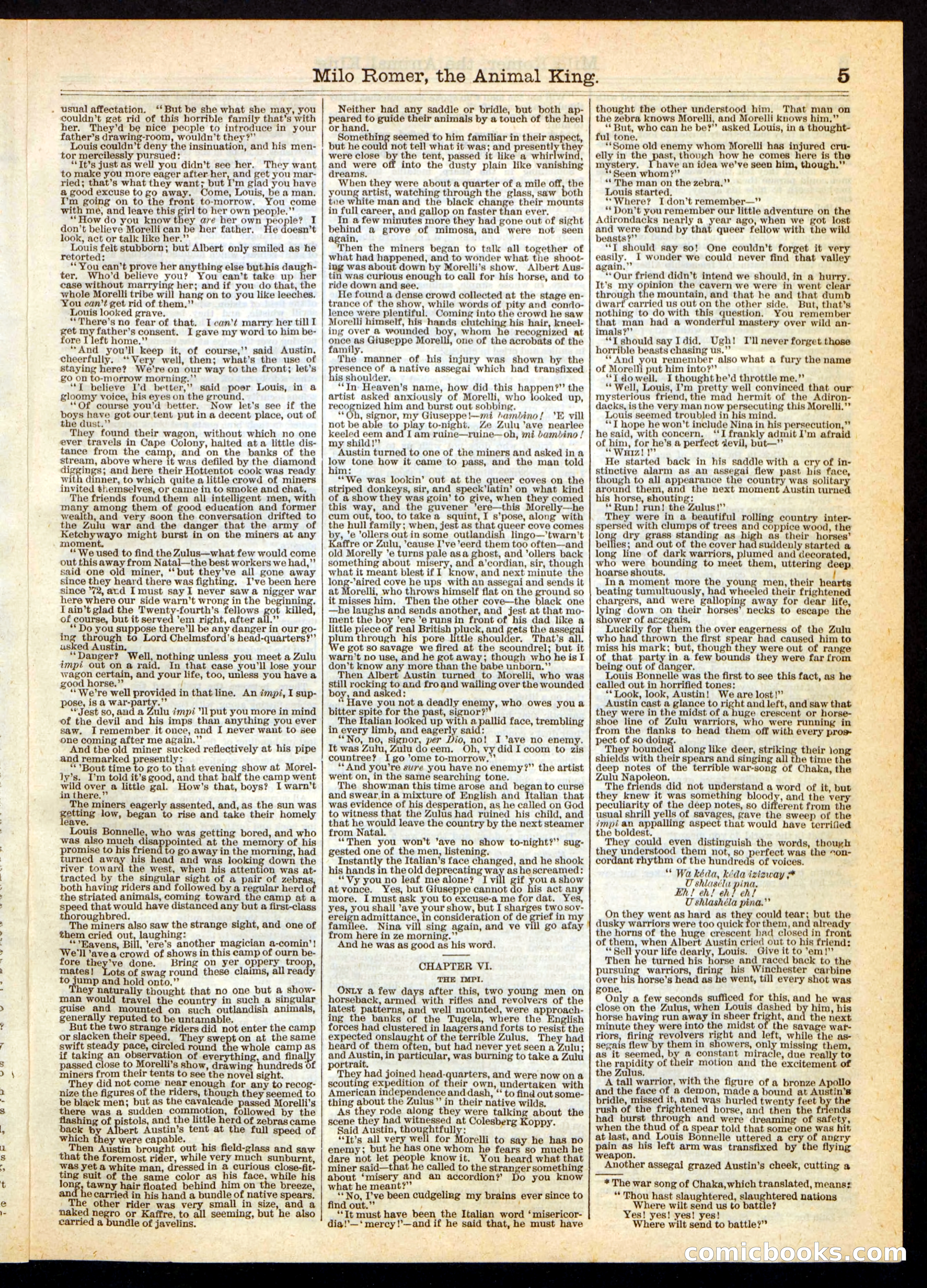 Beadle's Half Dime Library, No. 249 — page 5 of 24