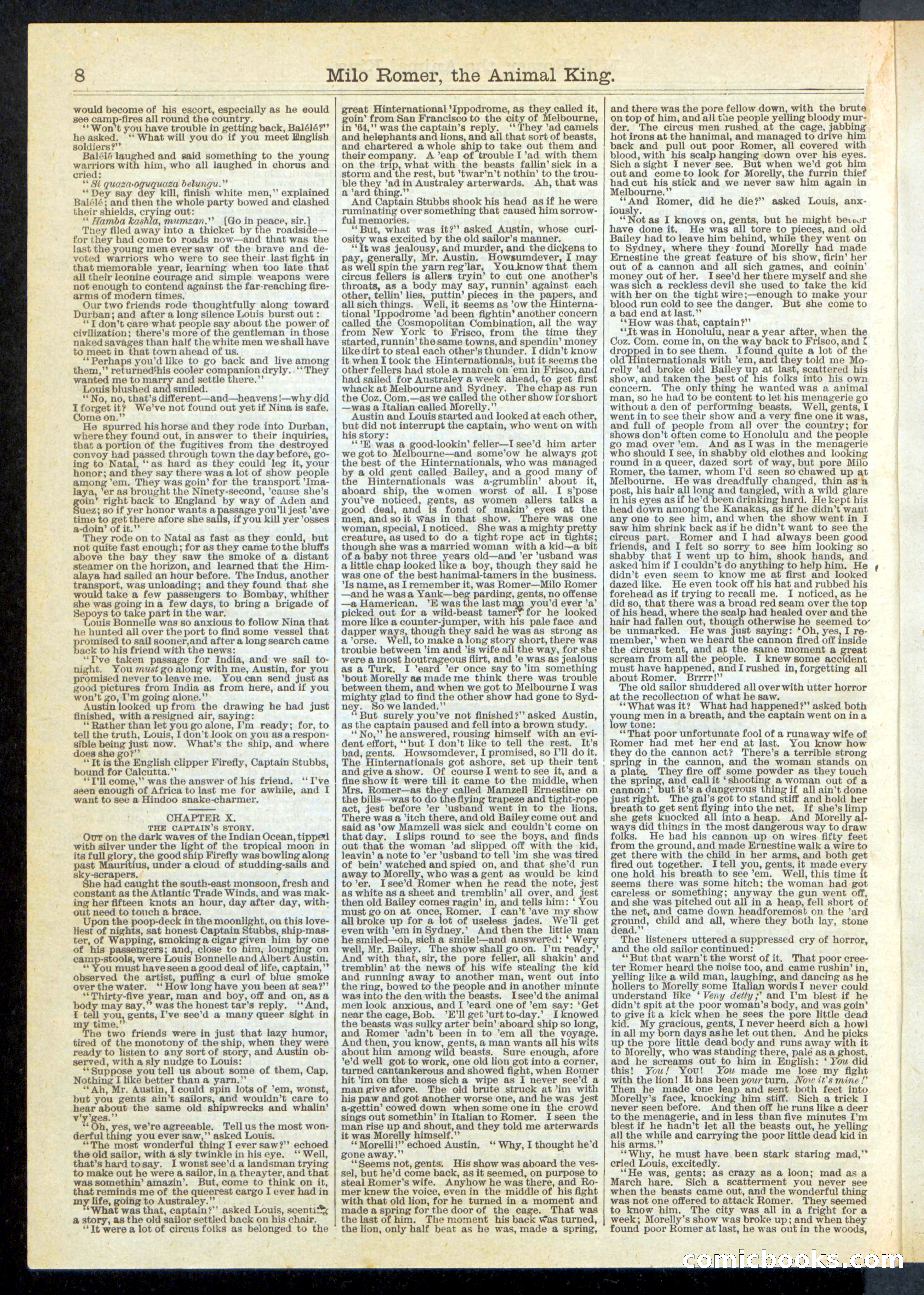Beadle's Half Dime Library, No. 249 — page 8 of 24