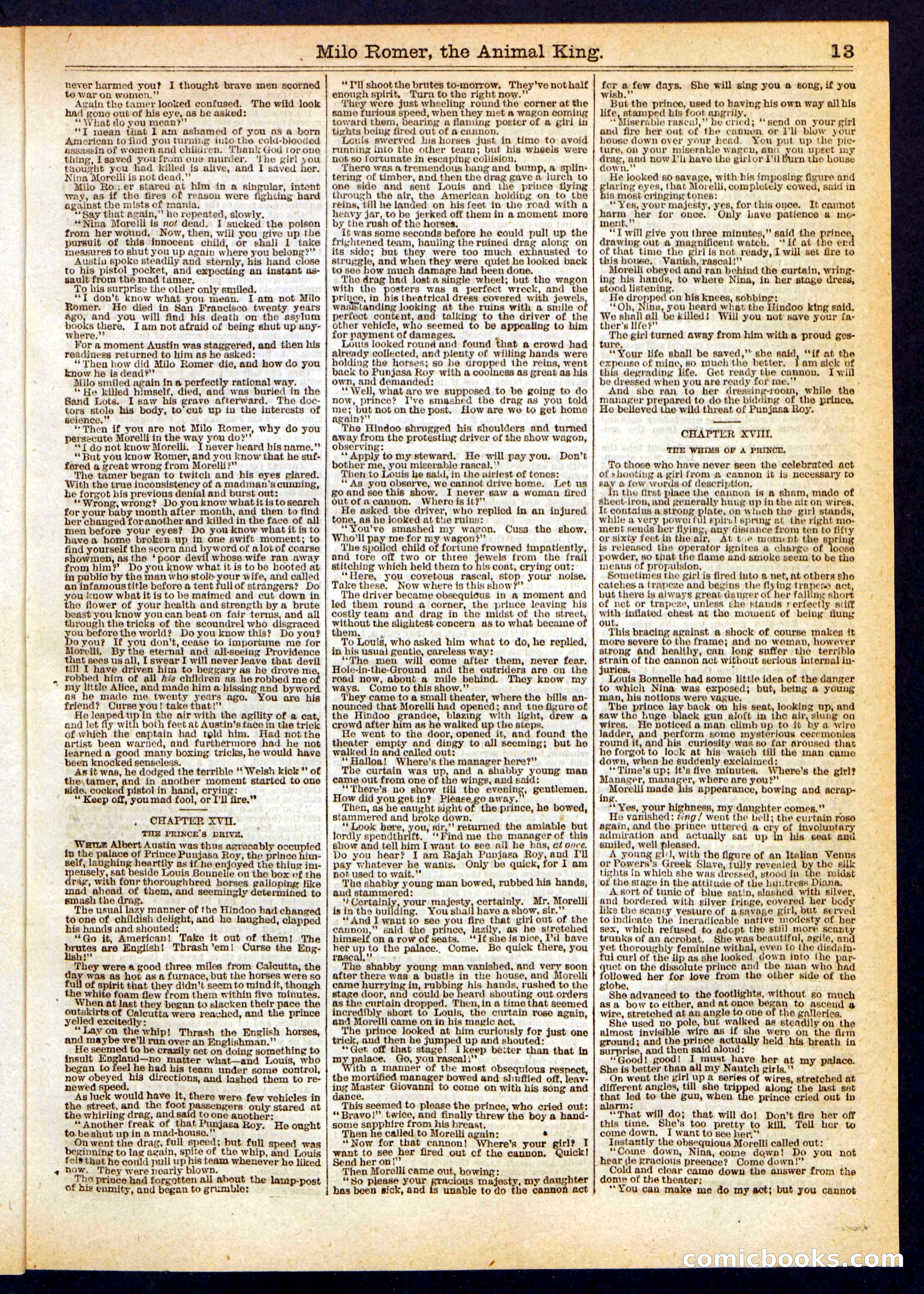 Beadle's Half Dime Library, No. 249 — page 13 of 24