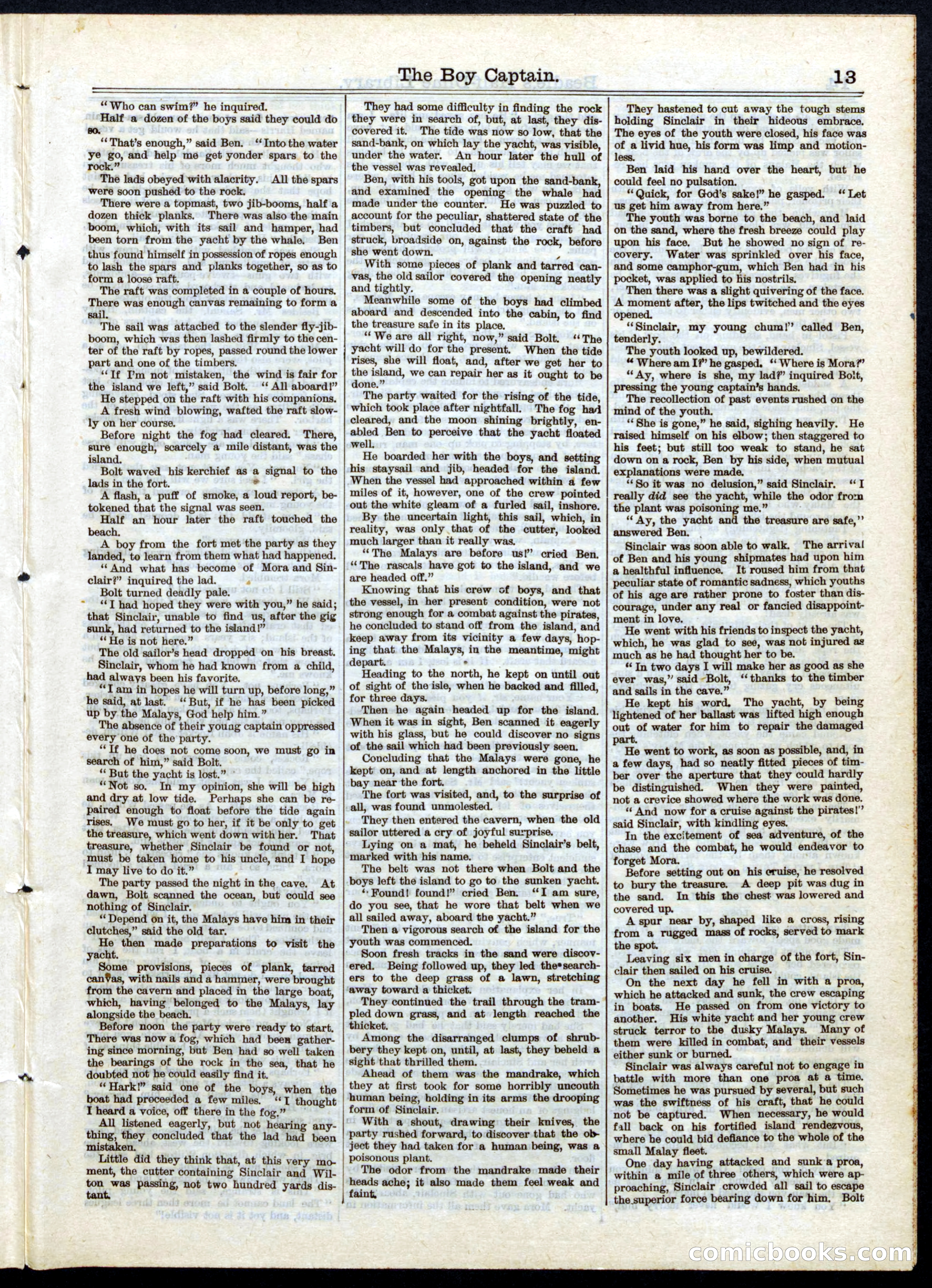 Beadle's Half Dime Library, No. 25 — page 13 of 20