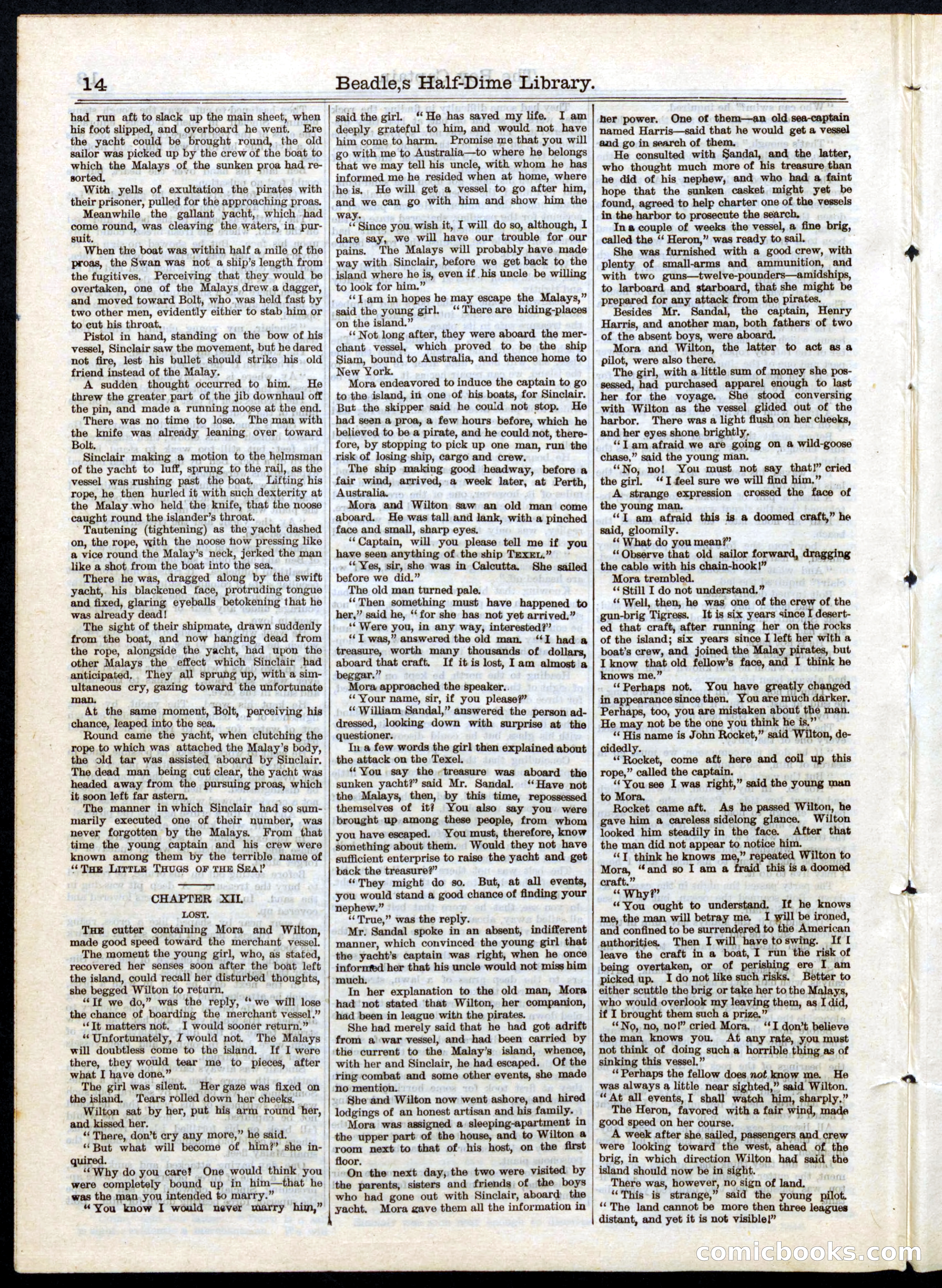 Beadle's Half Dime Library, No. 25 — page 14 of 20