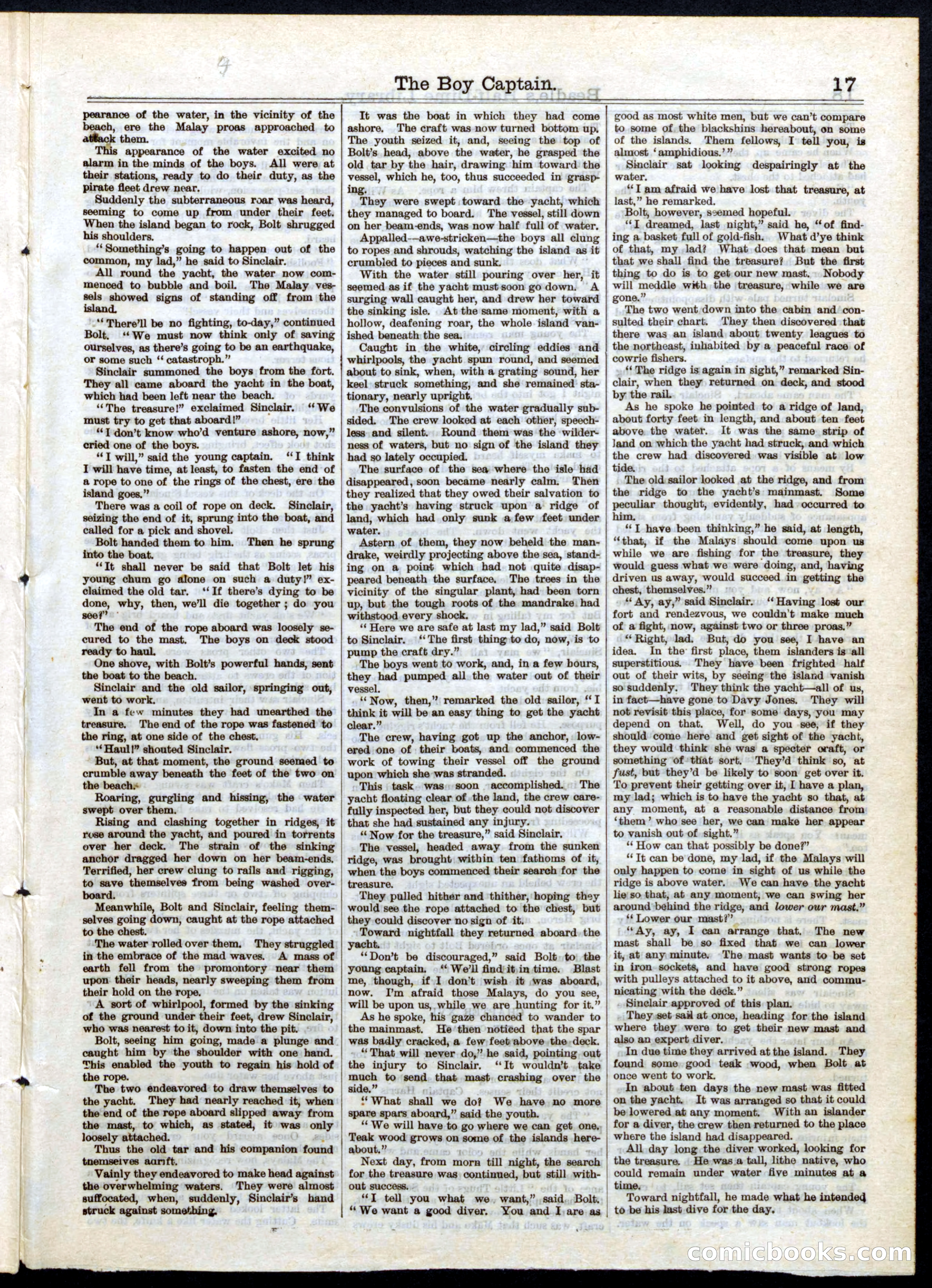 Beadle's Half Dime Library, No. 25 — page 17 of 20