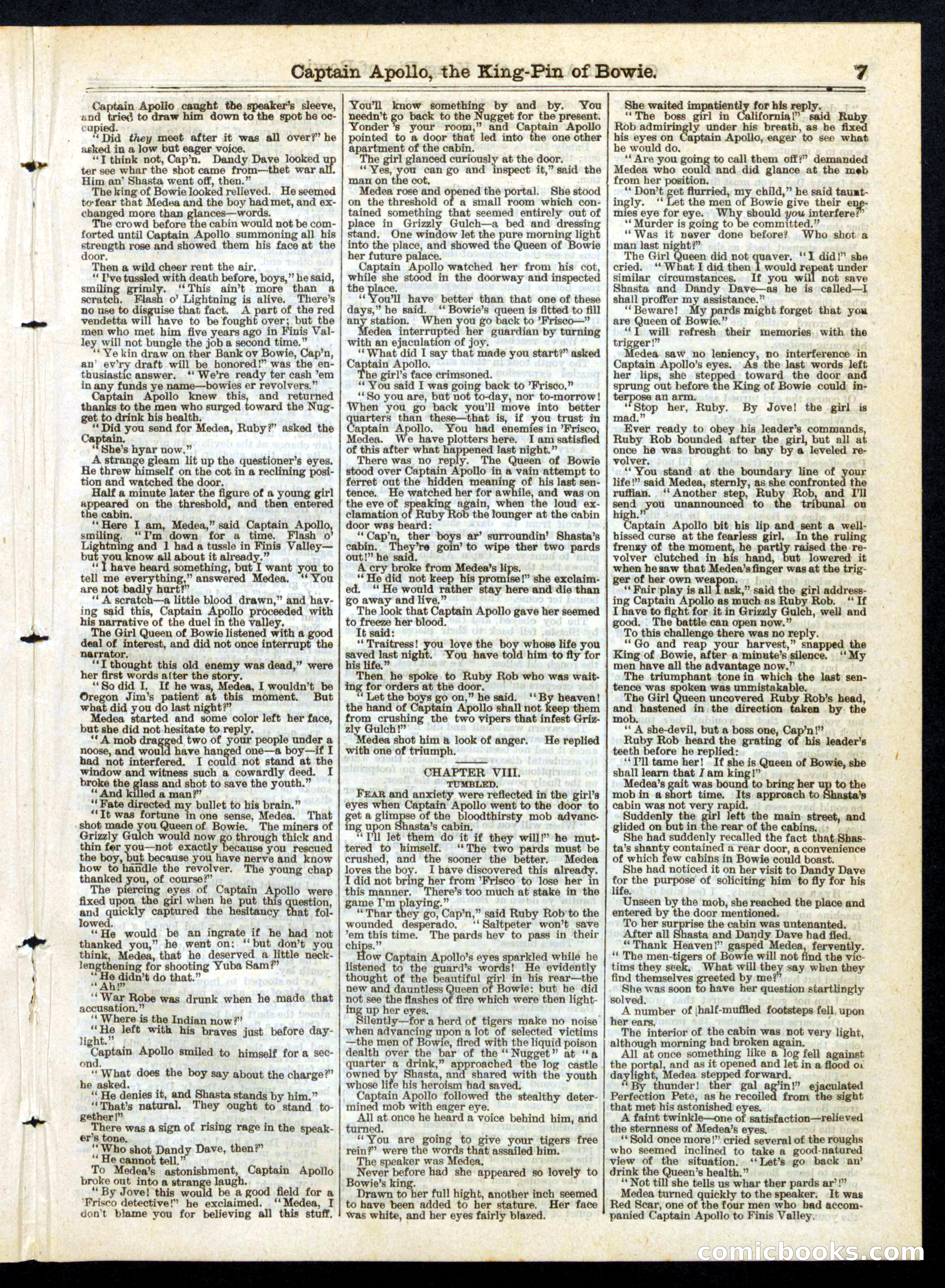 Beadle's Half Dime Library No. 255 — page 7 of 16