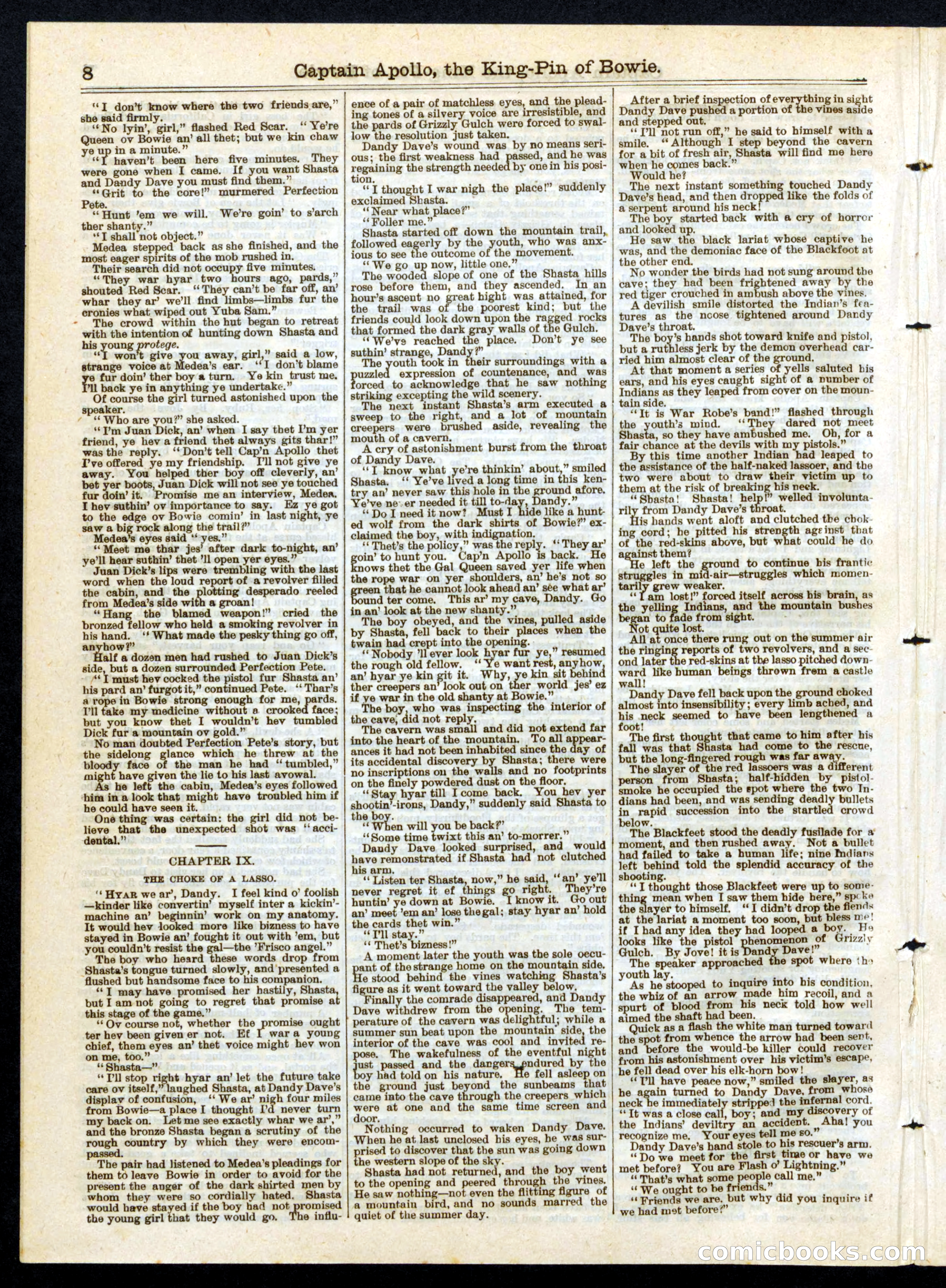 Beadle's Half Dime Library No. 255 — page 8 of 16