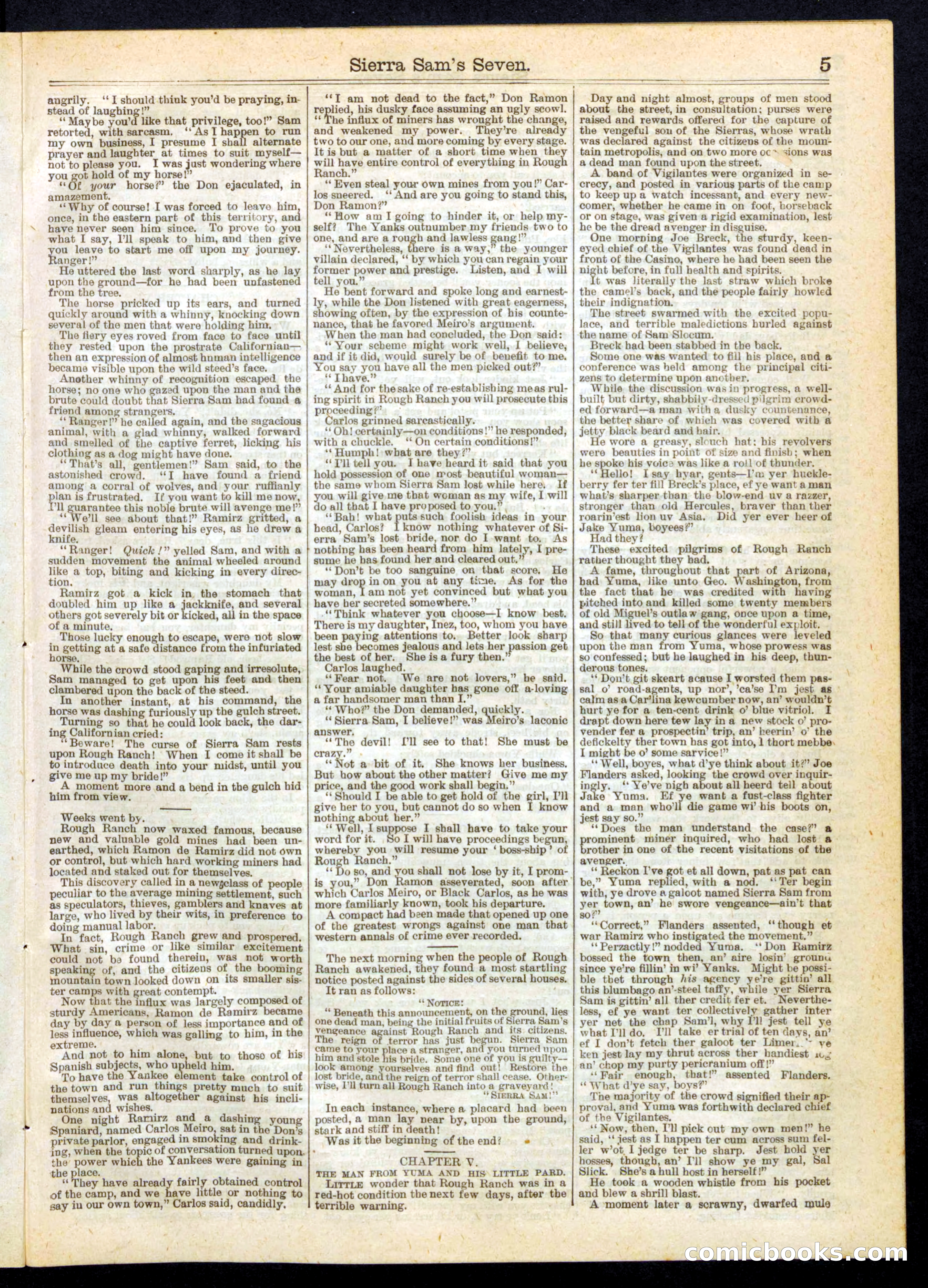 Beadle's Half Dime Library No. 258 — page 5 of 16
