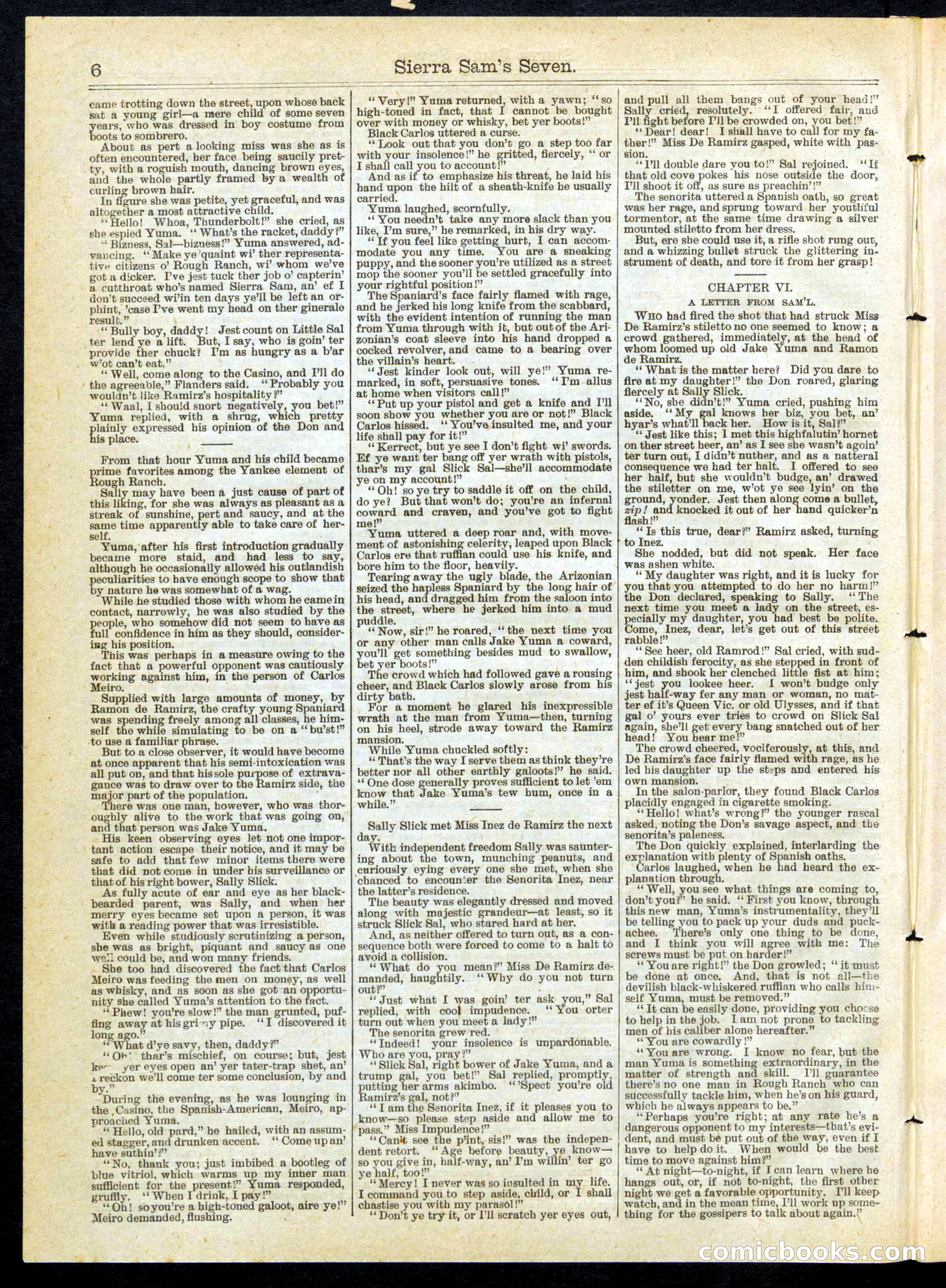 Beadle's Half Dime Library No. 258 — page 6 of 16