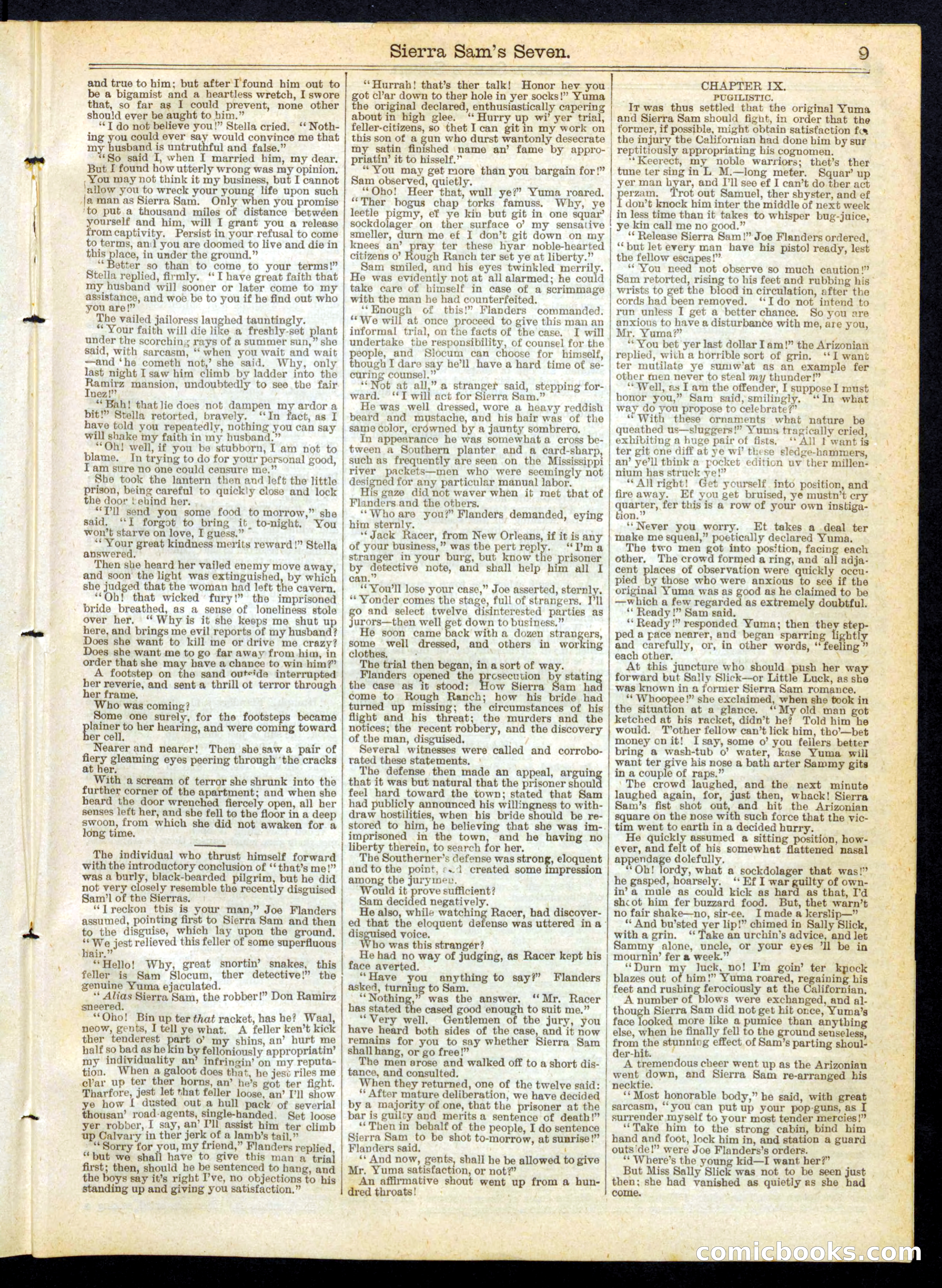 Beadle's Half Dime Library No. 258 — page 9 of 16