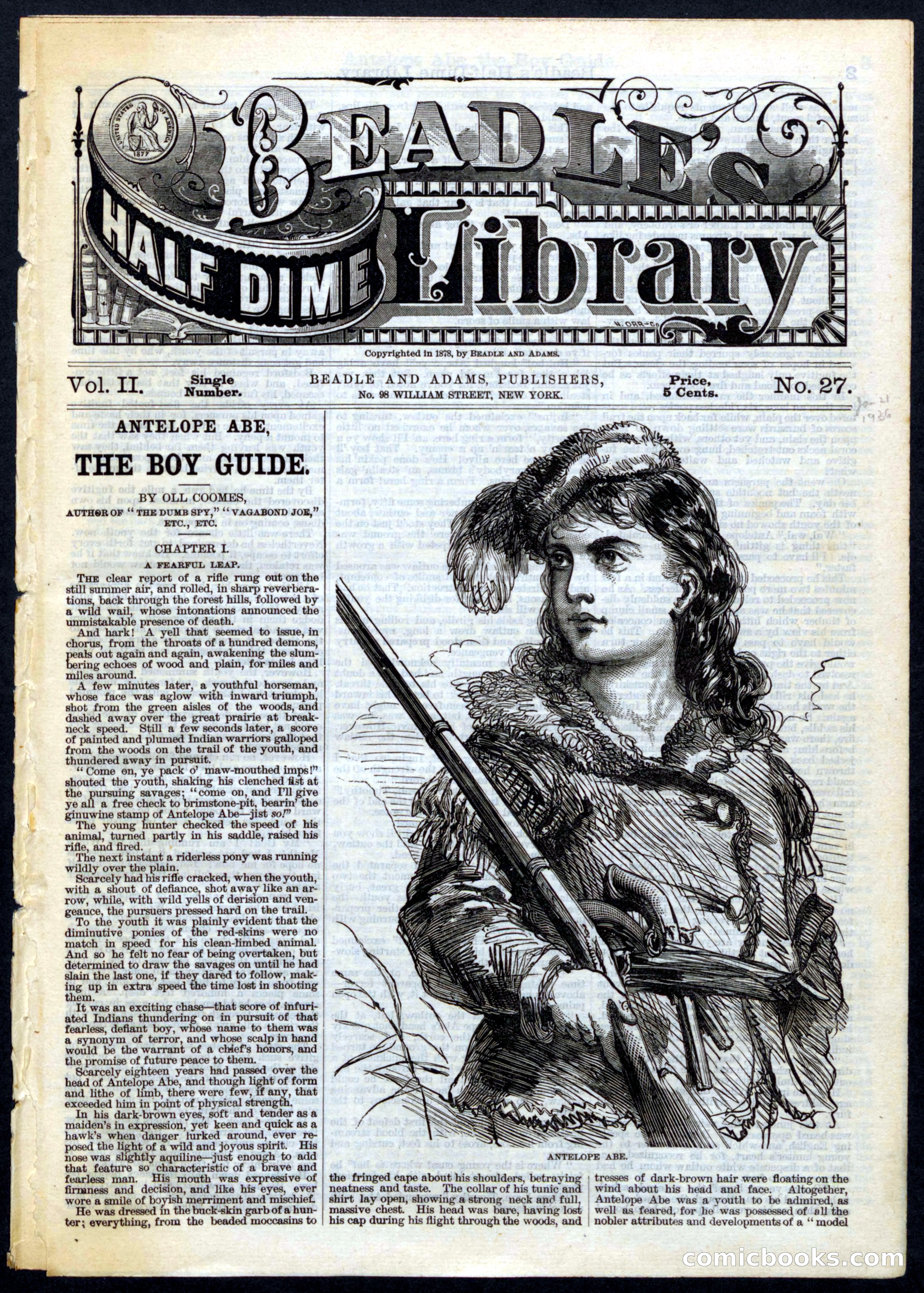 Beadle's Half Dime Library, No. 27 — page 1 of 16