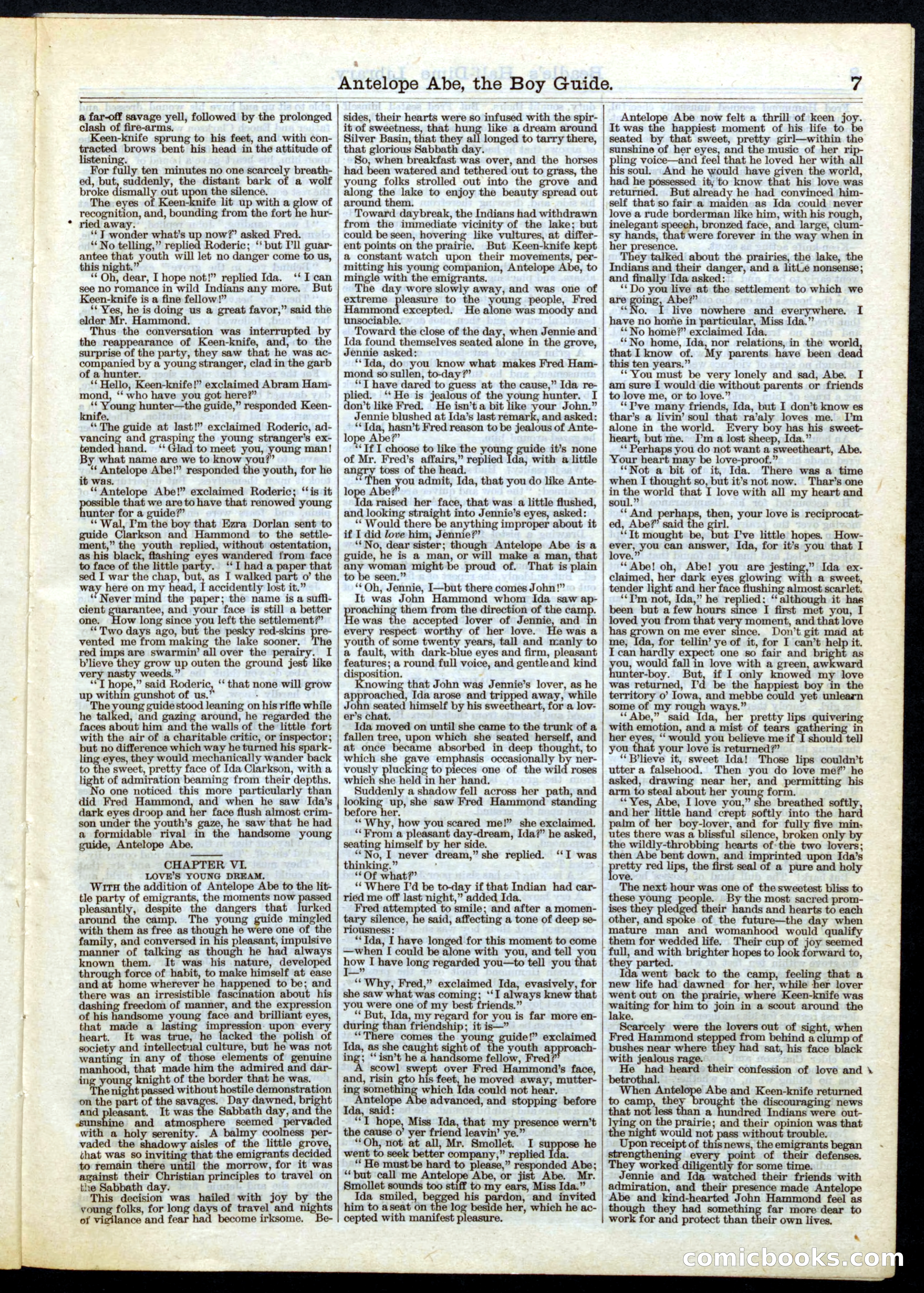 Beadle's Half Dime Library, No. 27 — page 7 of 16