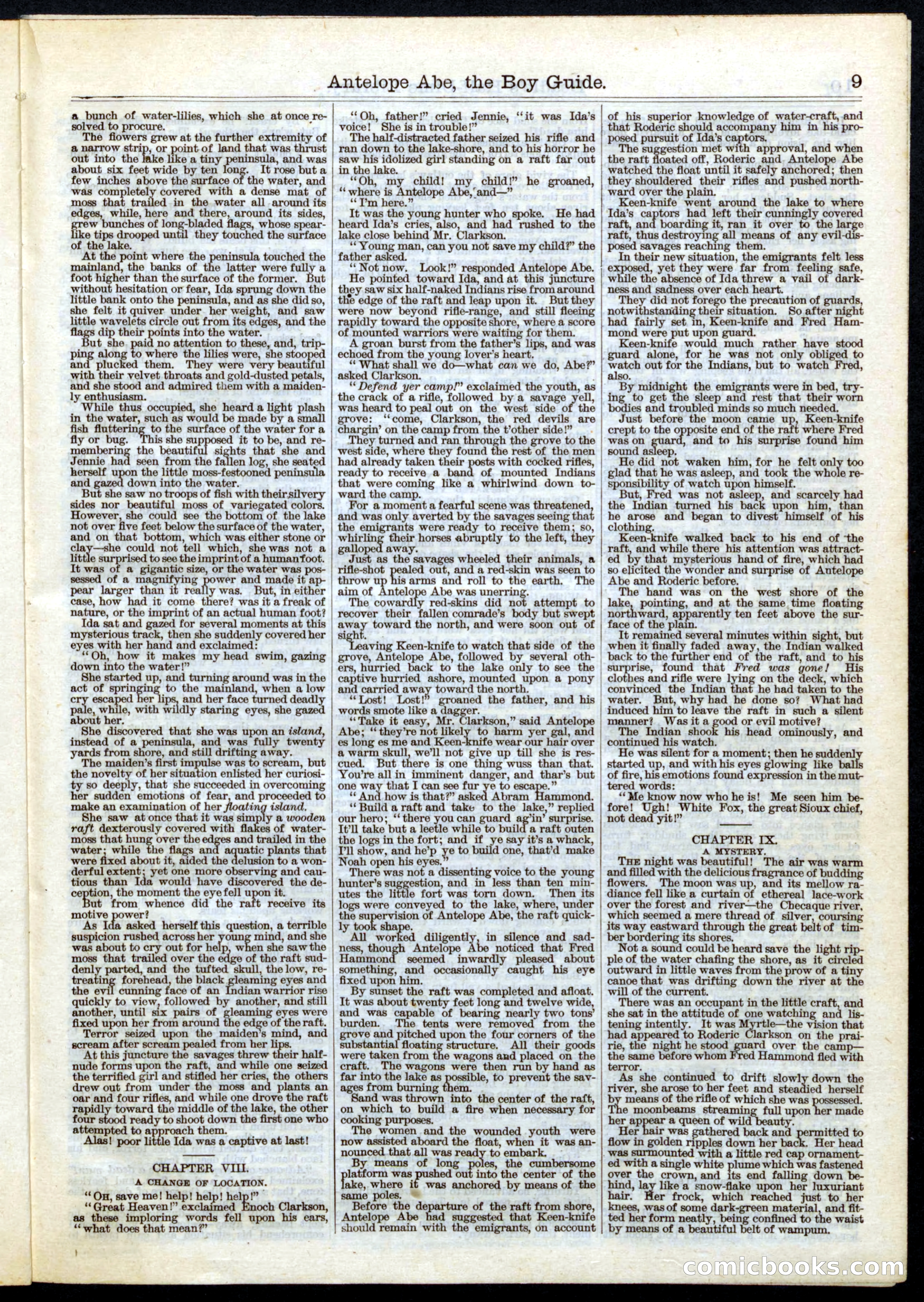 Beadle's Half Dime Library, No. 27 — page 9 of 16
