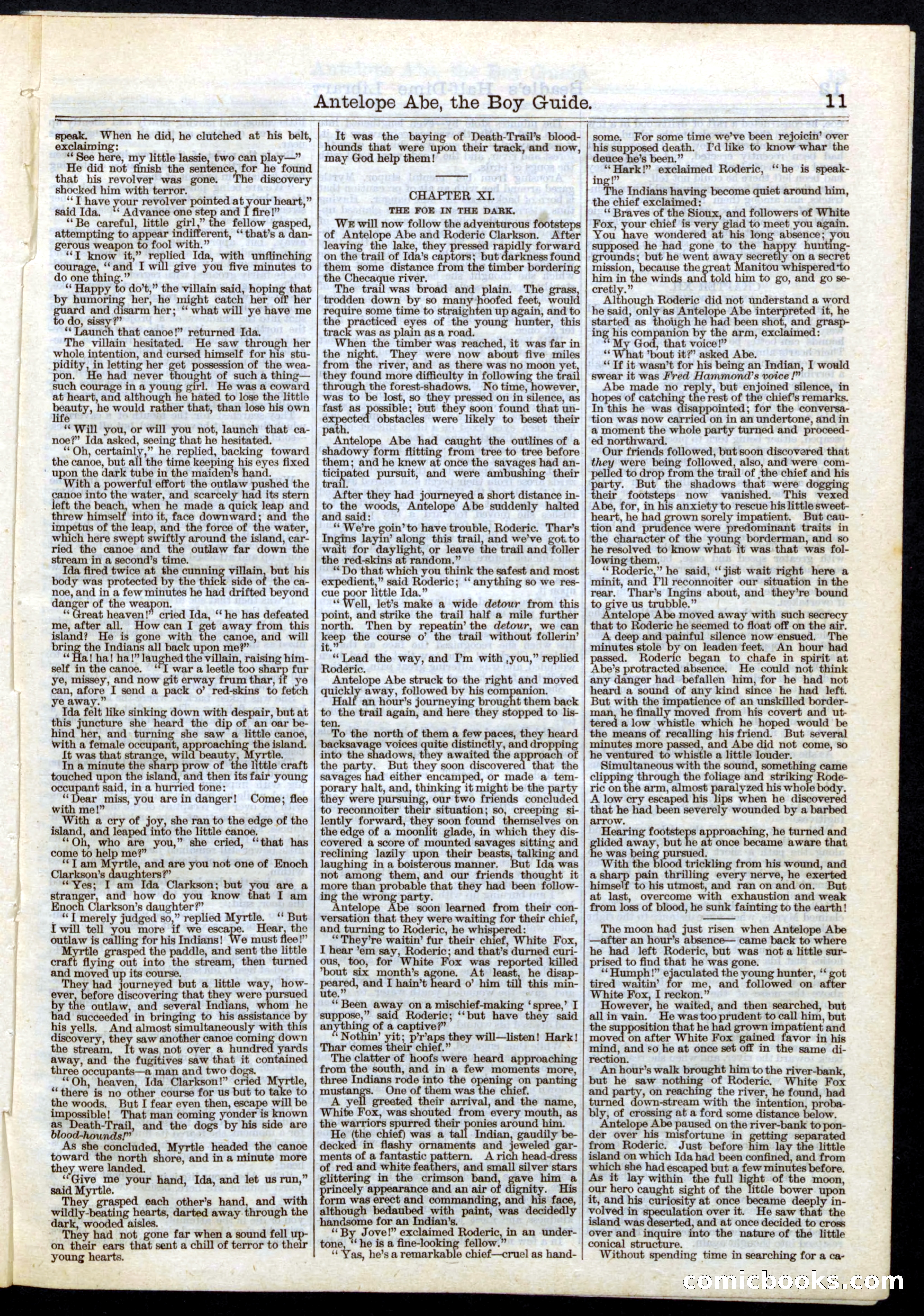 Beadle's Half Dime Library, No. 27 — page 11 of 16