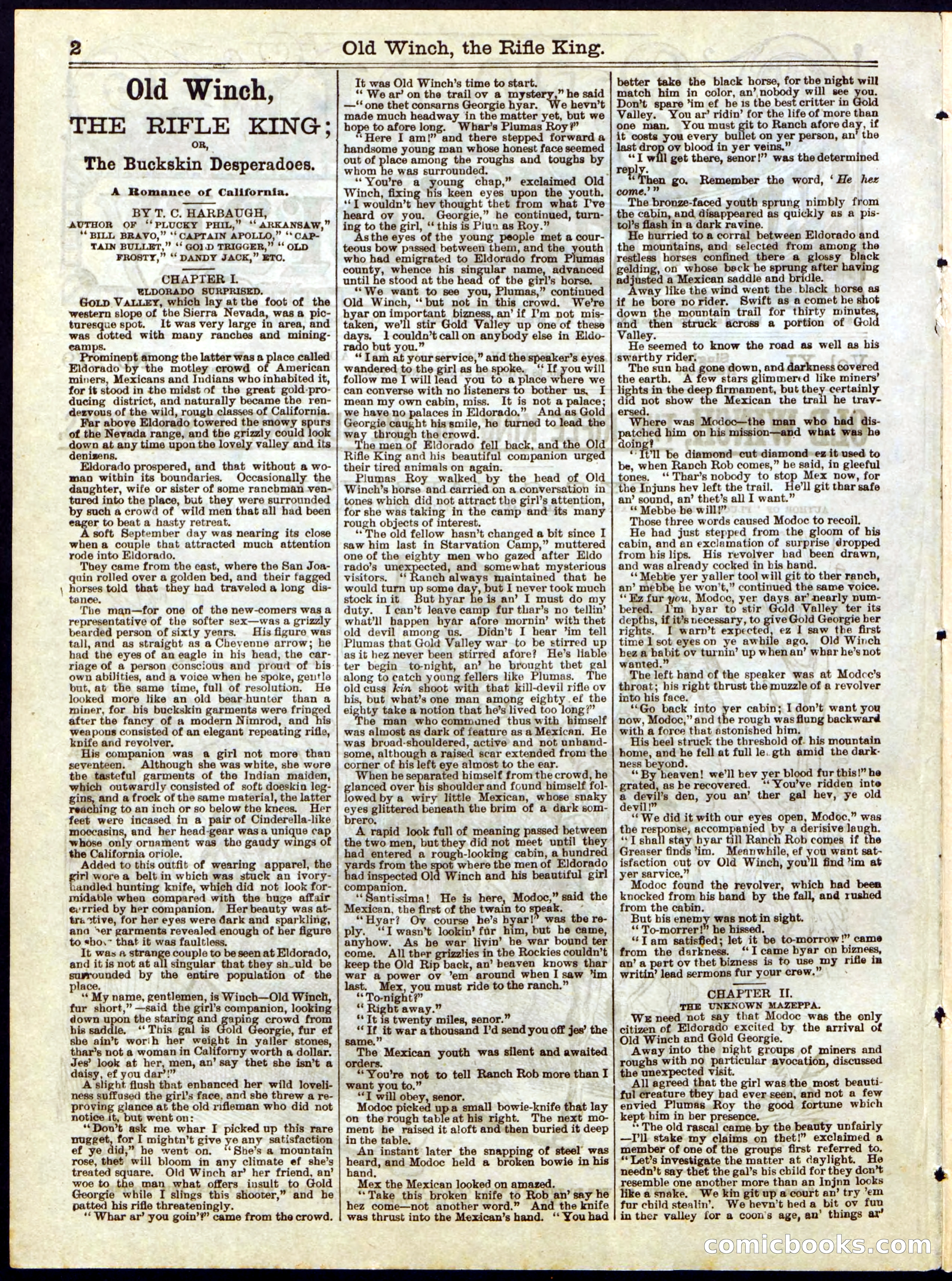Beadle's Half Dime Library, No. 279 — page 2 of 16