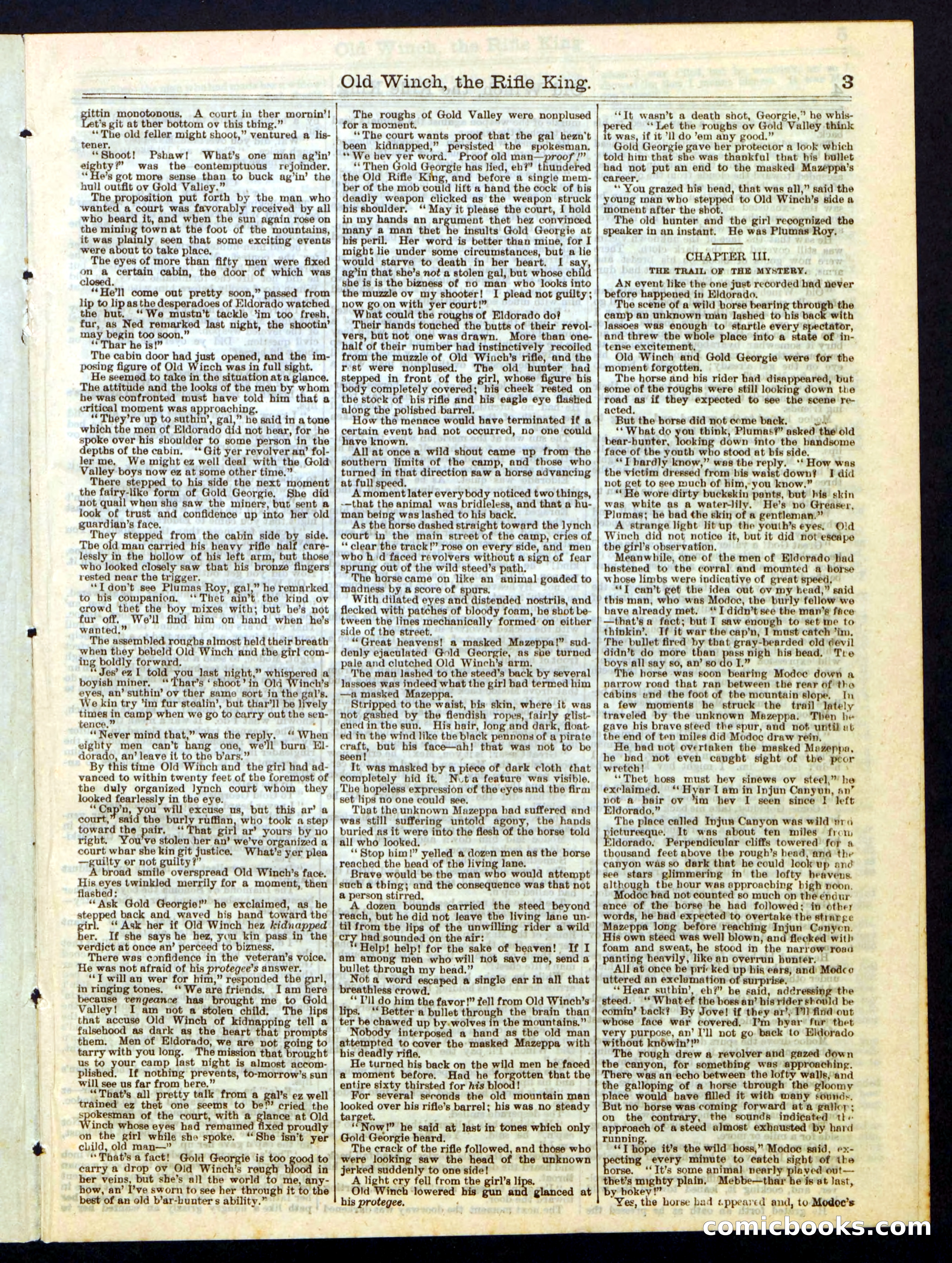 Beadle's Half Dime Library, No. 279 — page 3 of 16