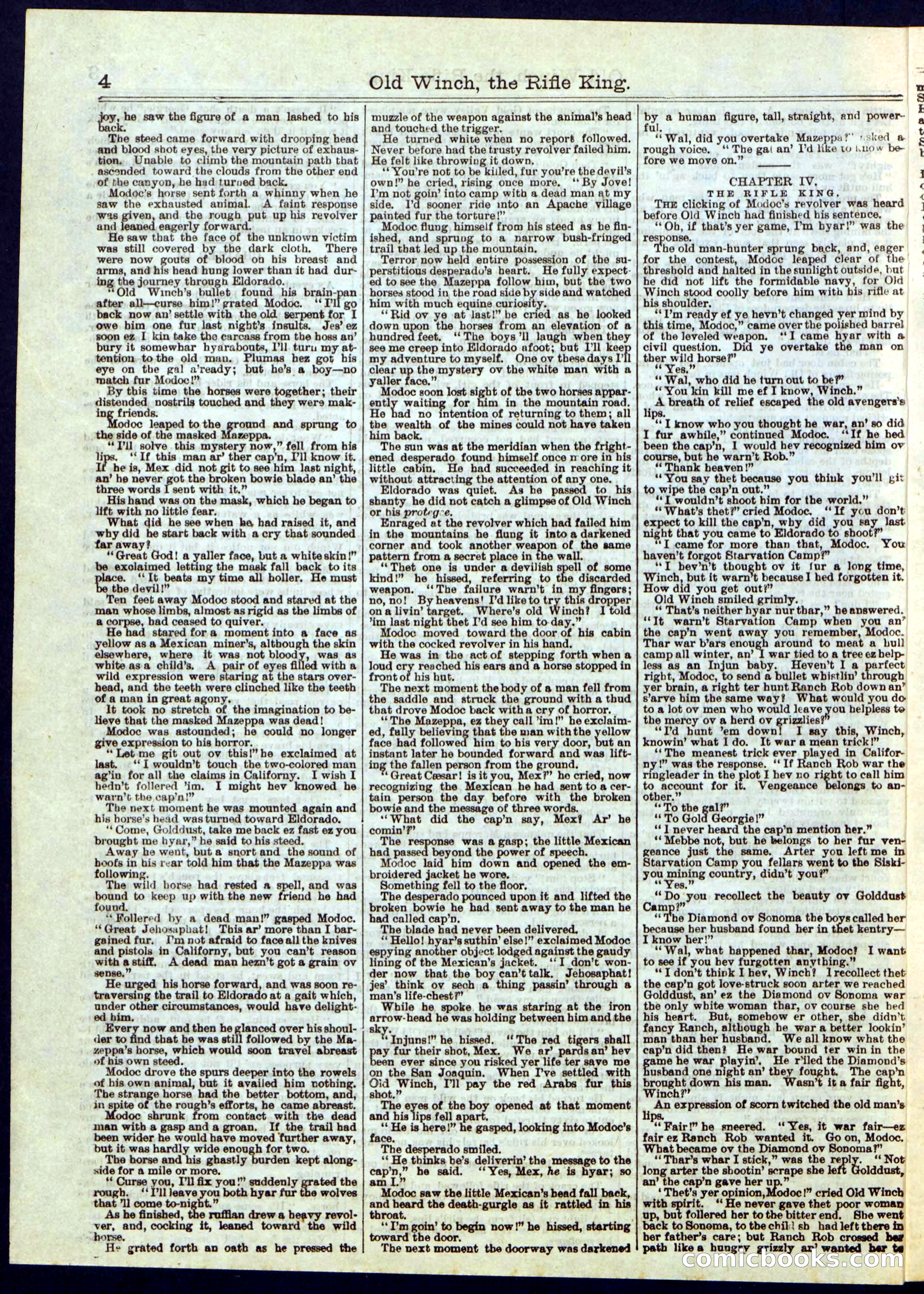 Beadle's Half Dime Library, No. 279 — page 4 of 16