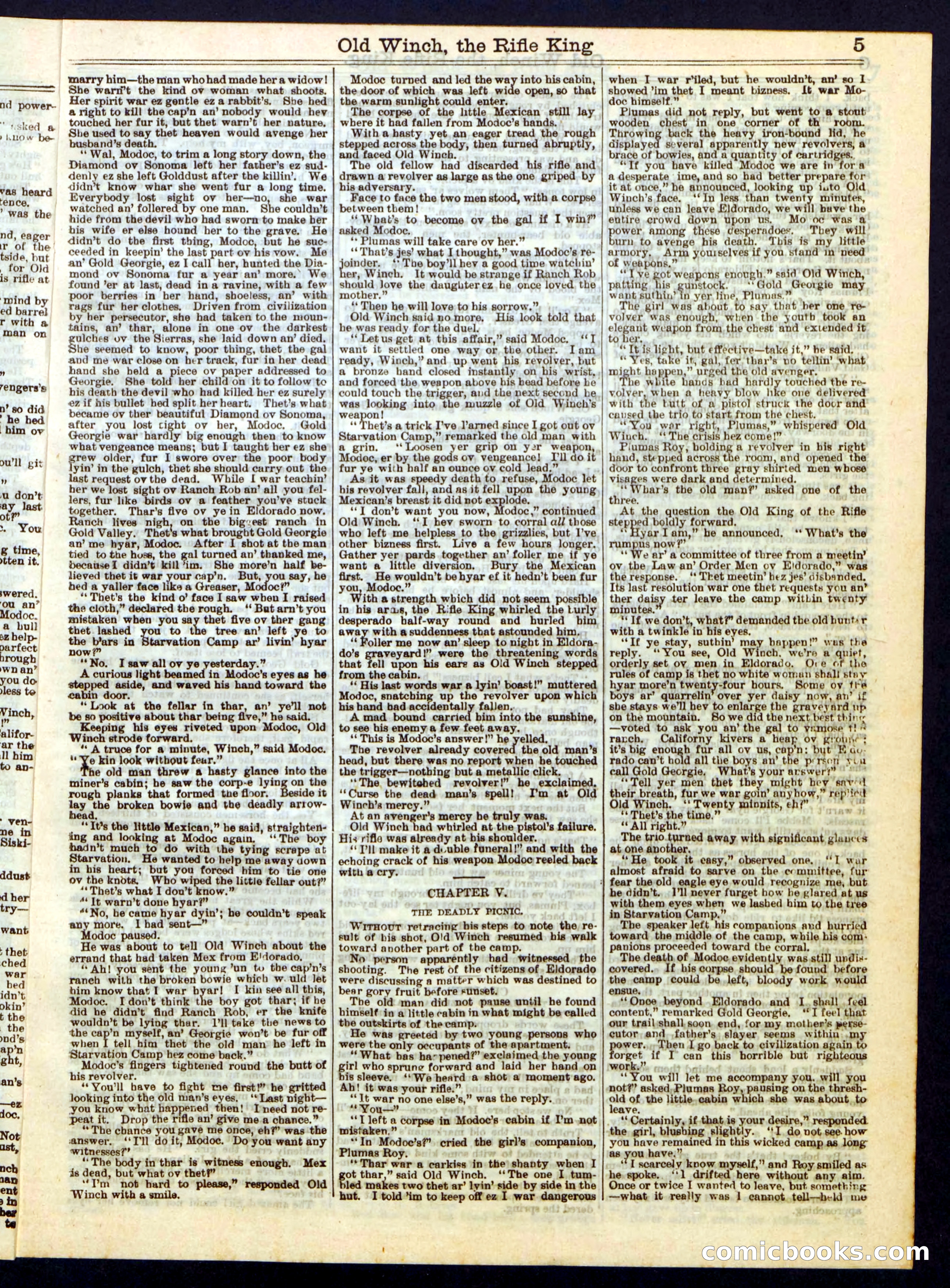 Beadle's Half Dime Library, No. 279 — page 5 of 16