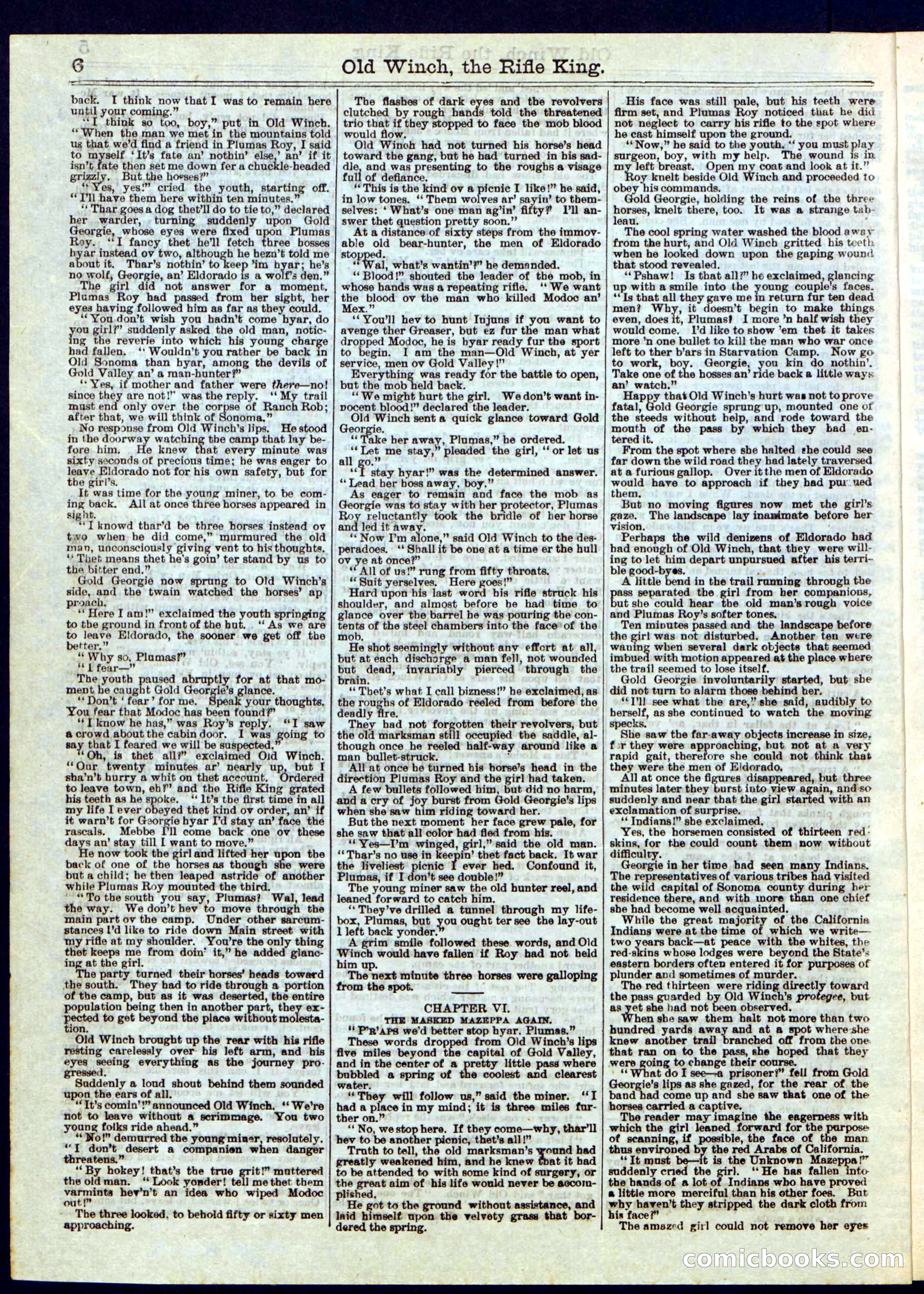 Beadle's Half Dime Library, No. 279 — page 6 of 16