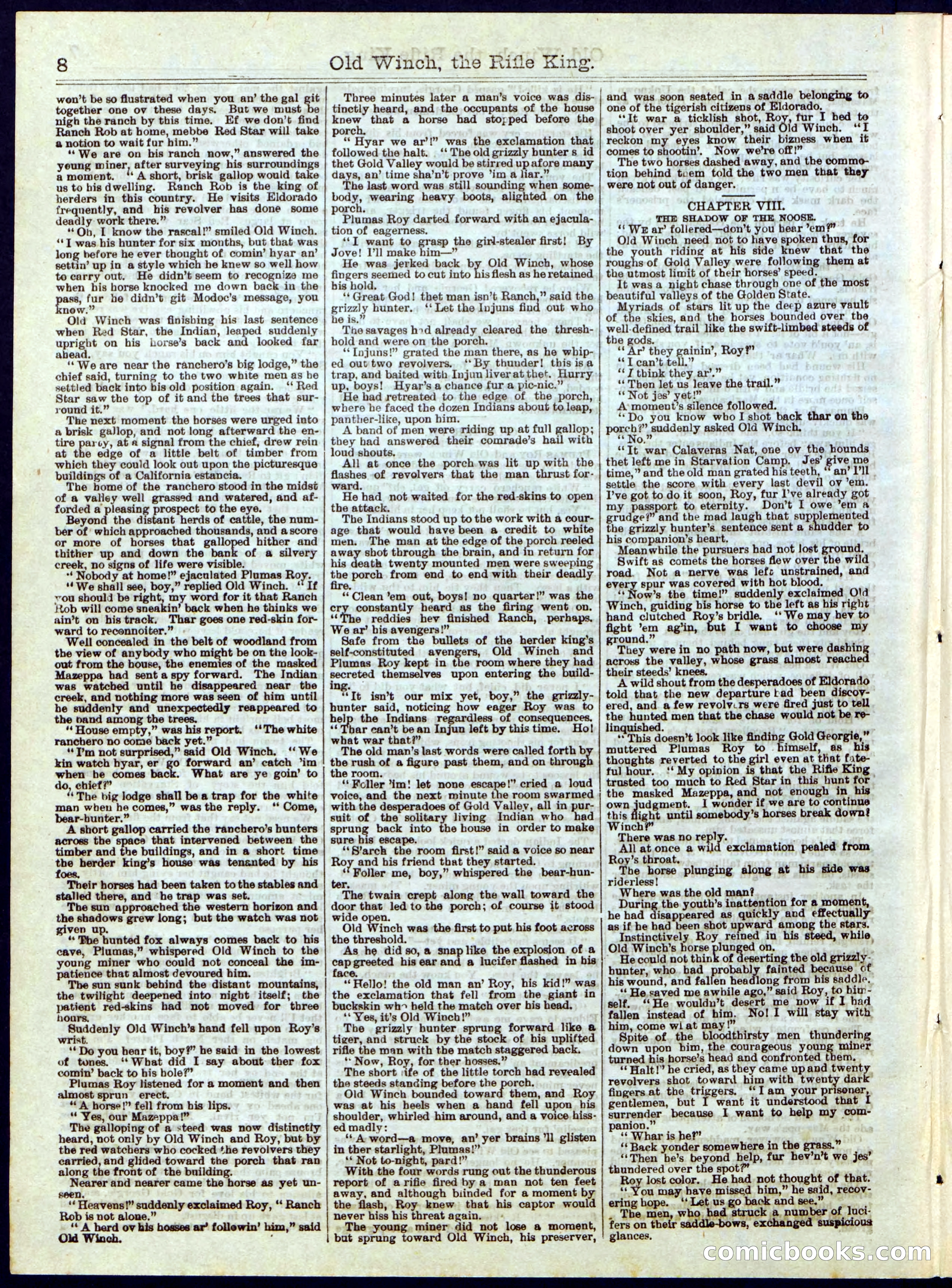Beadle's Half Dime Library, No. 279 — page 8 of 16