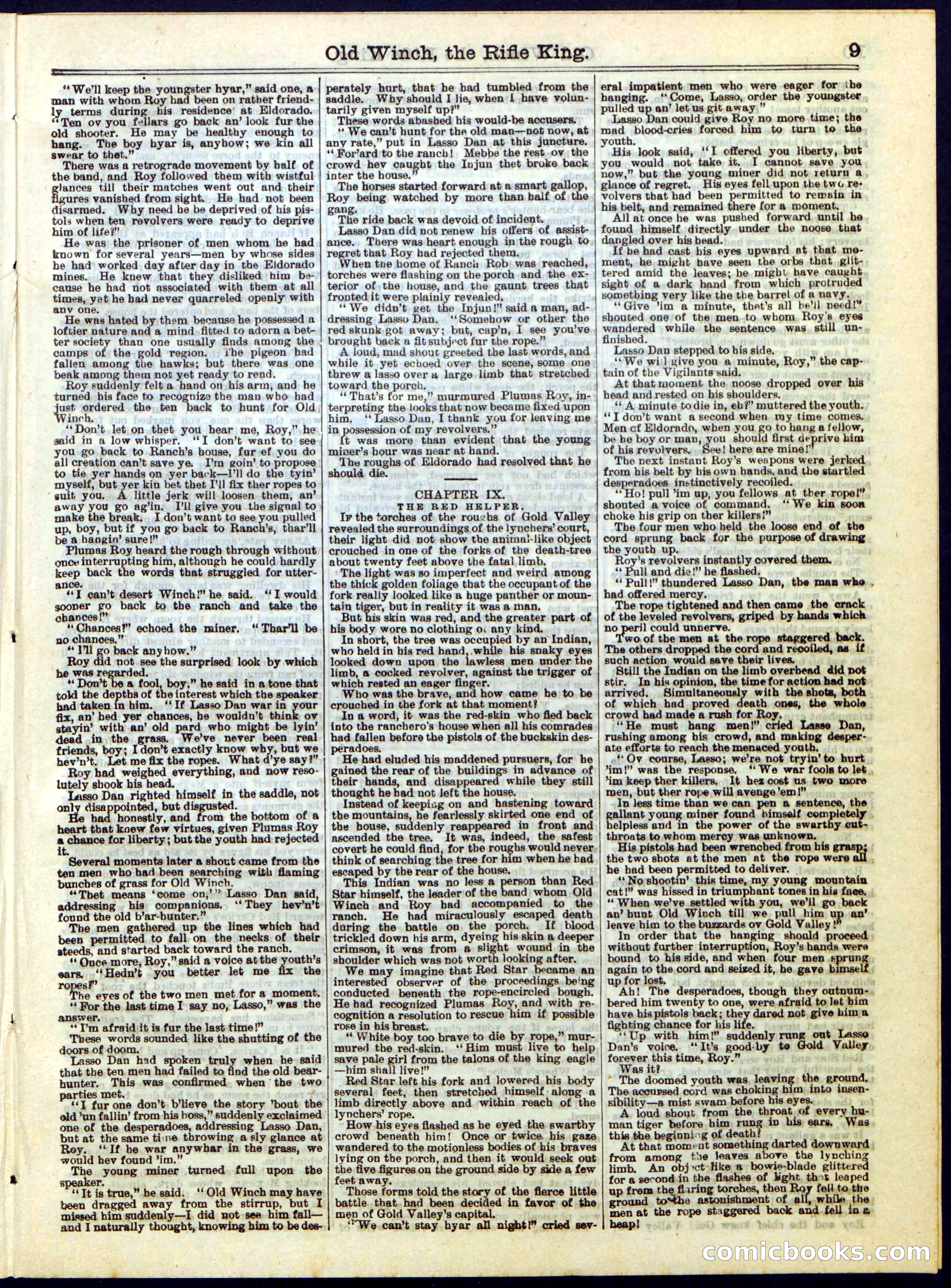 Beadle's Half Dime Library, No. 279 — page 9 of 16