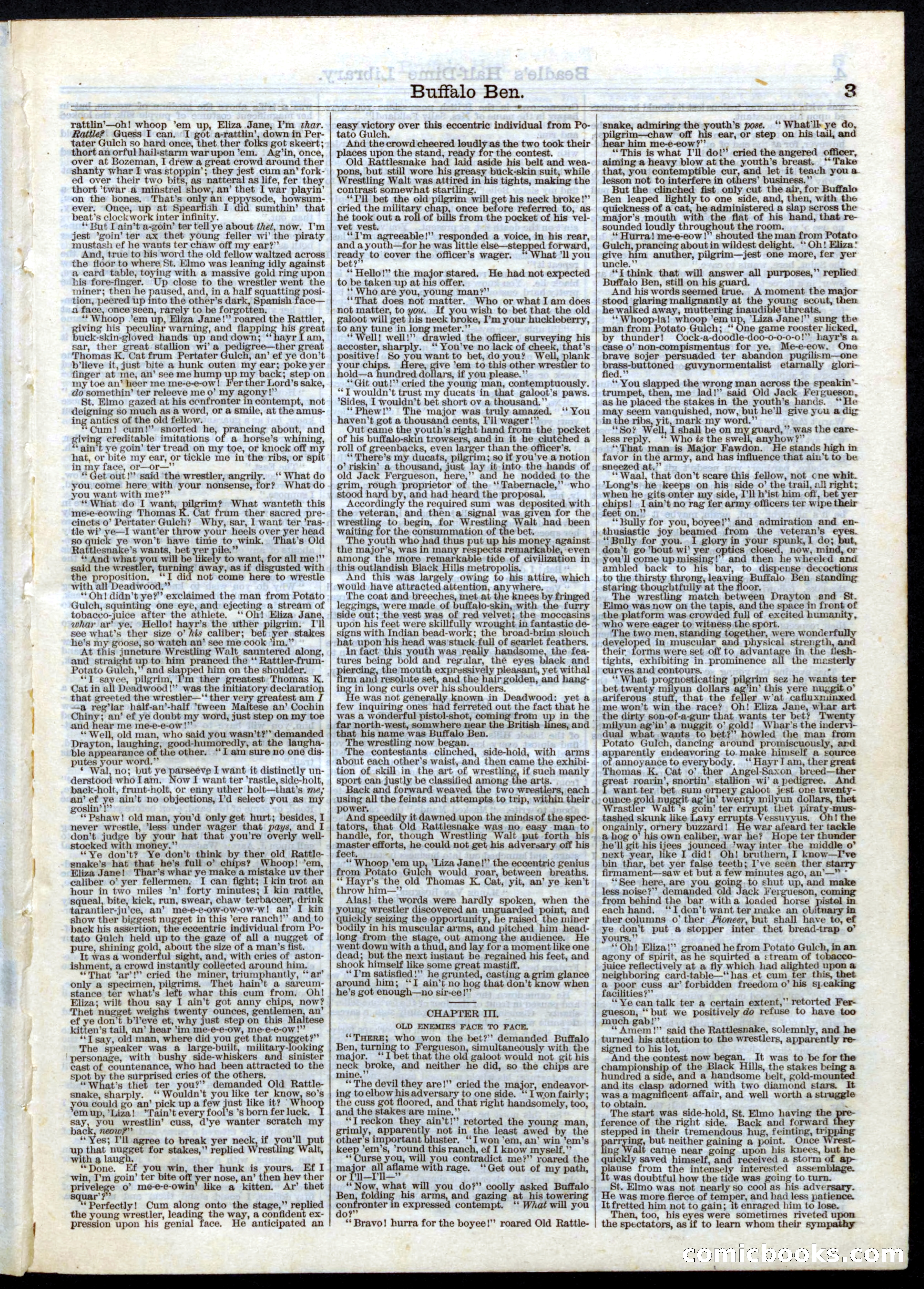 Beadle's Half Dime Library No. 28 — page 3 of 16