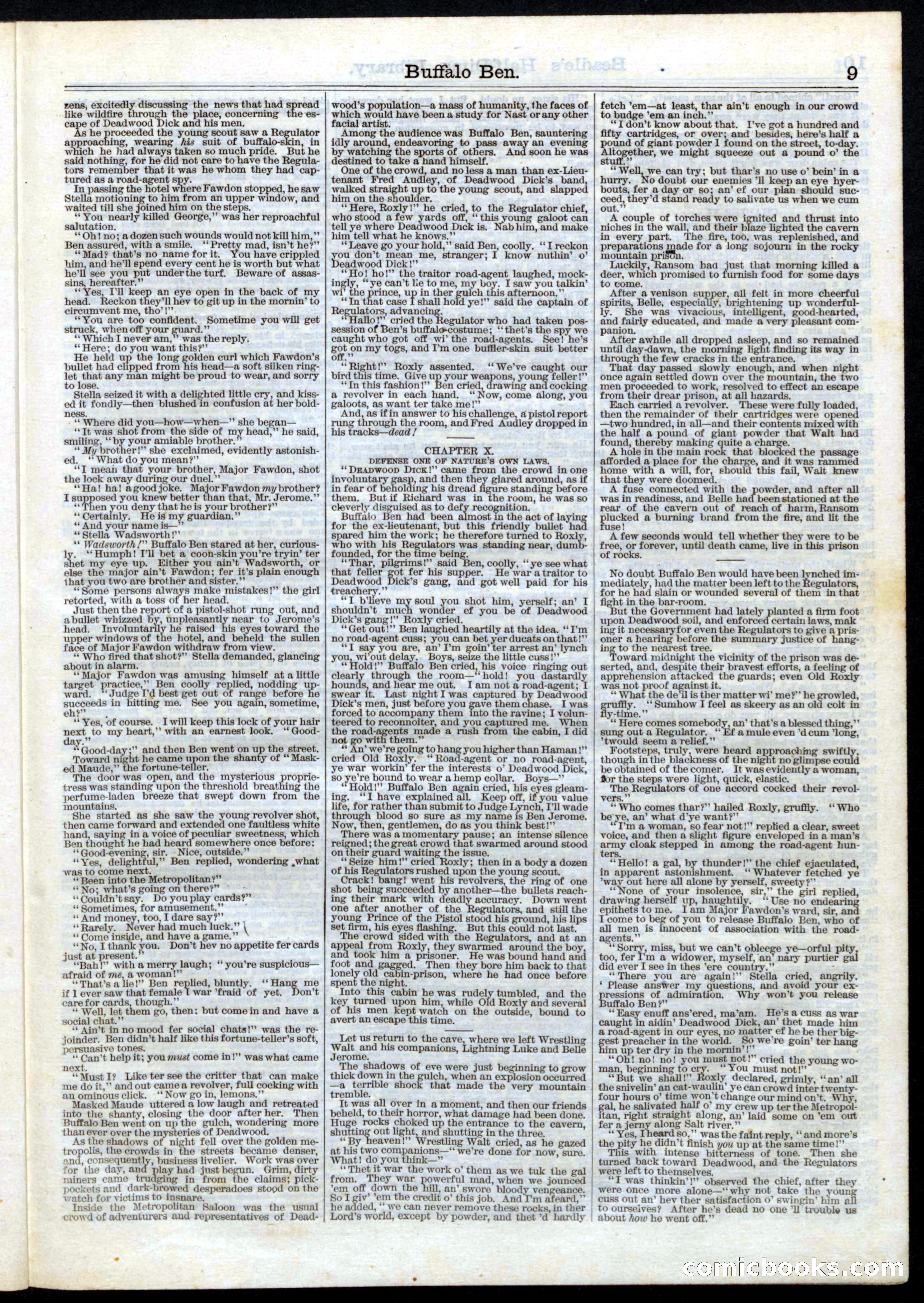 Beadle's Half Dime Library No. 28 — page 9 of 16