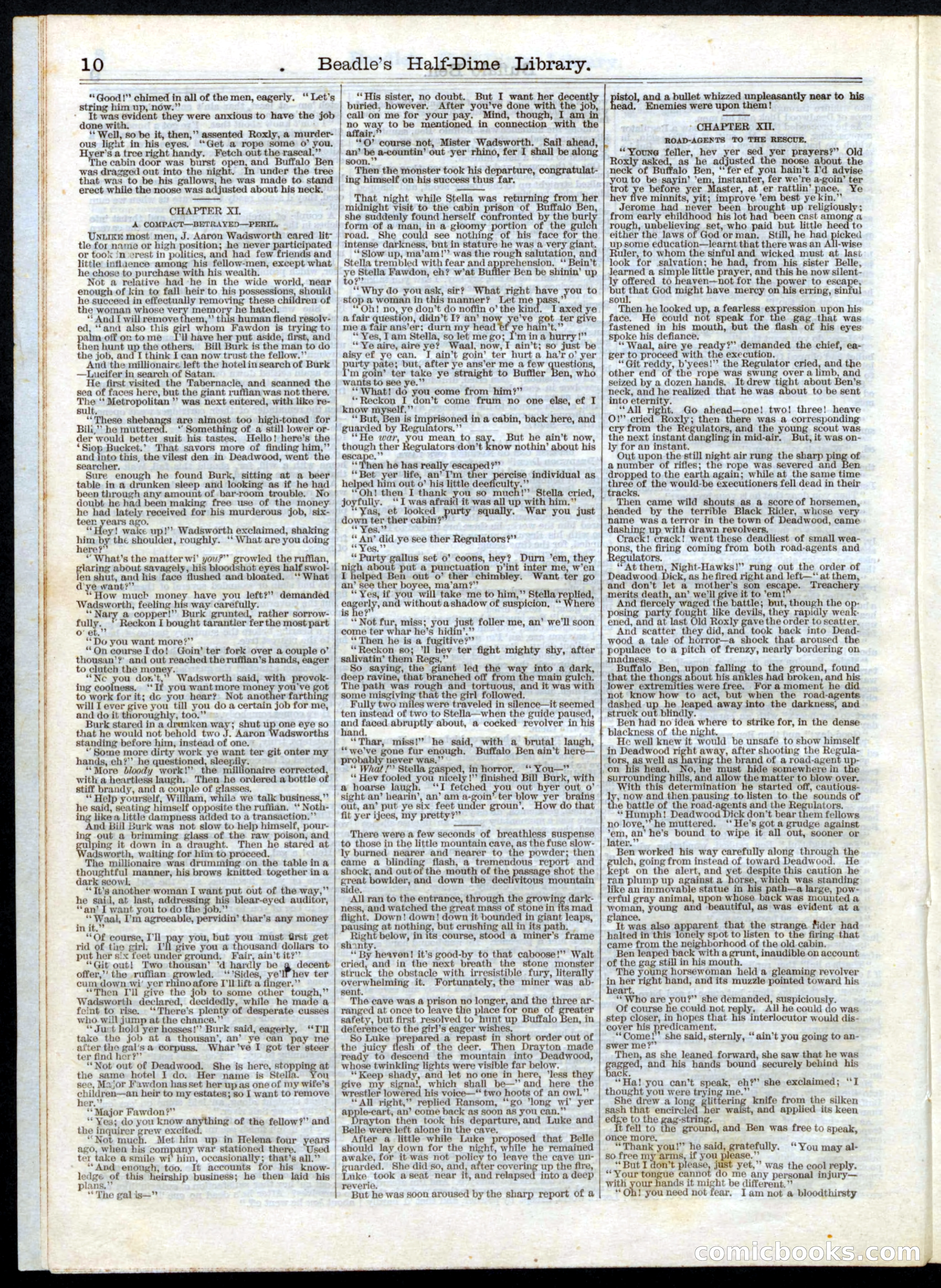 Beadle's Half Dime Library No. 28 — page 10 of 16