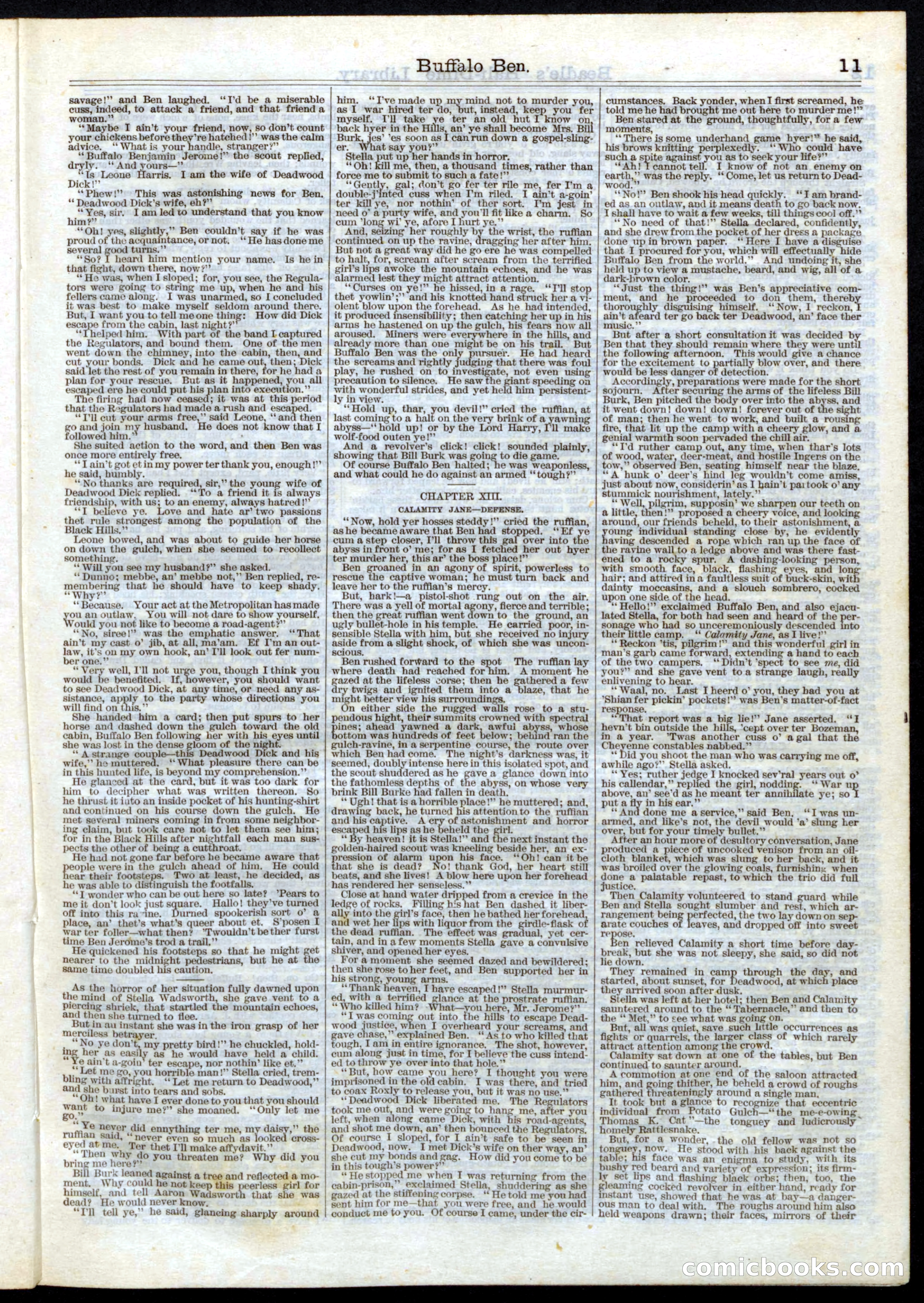 Beadle's Half Dime Library No. 28 — page 11 of 16