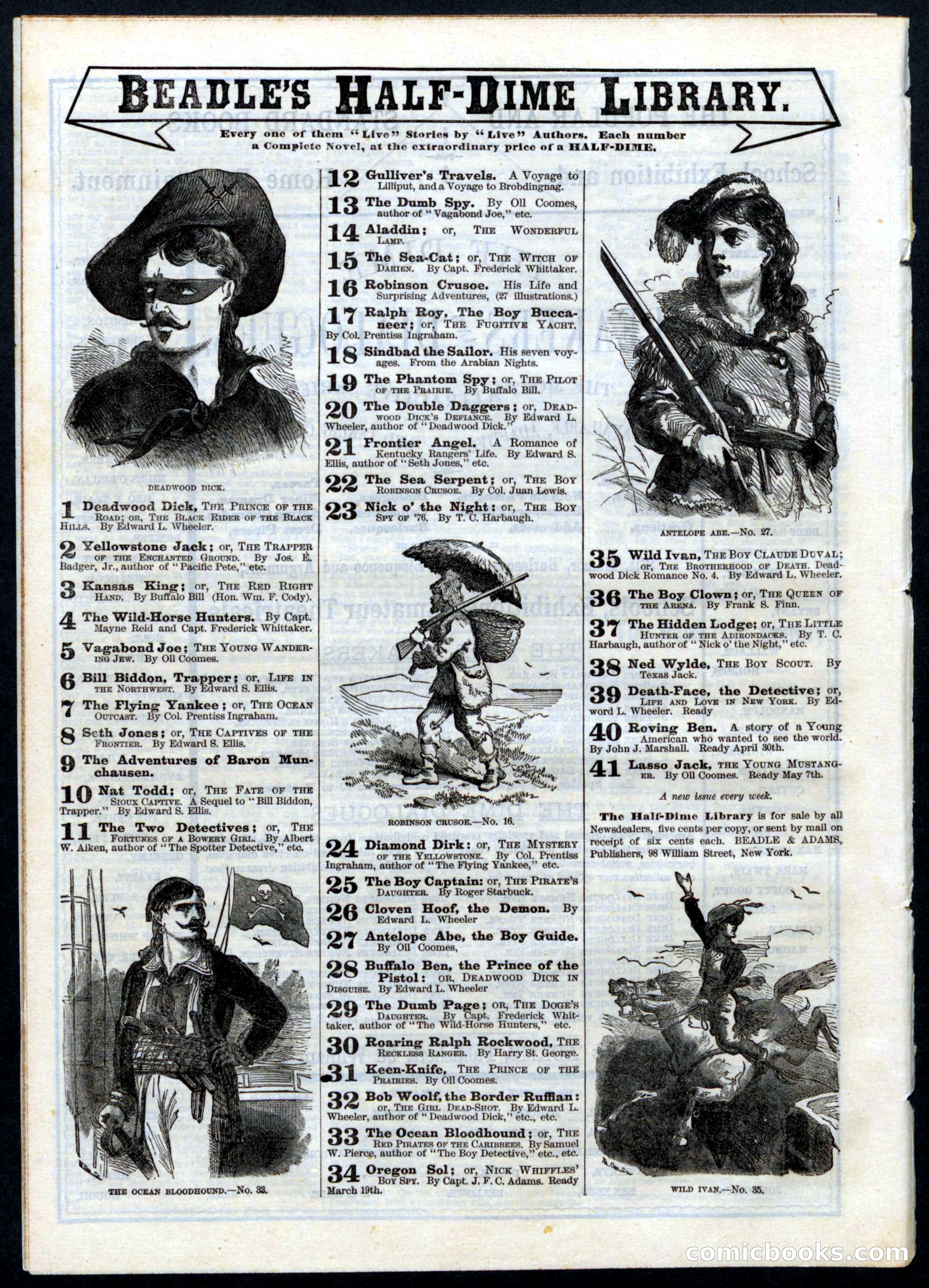 Beadle's Half Dime Library No. 28 — page 16 of 16