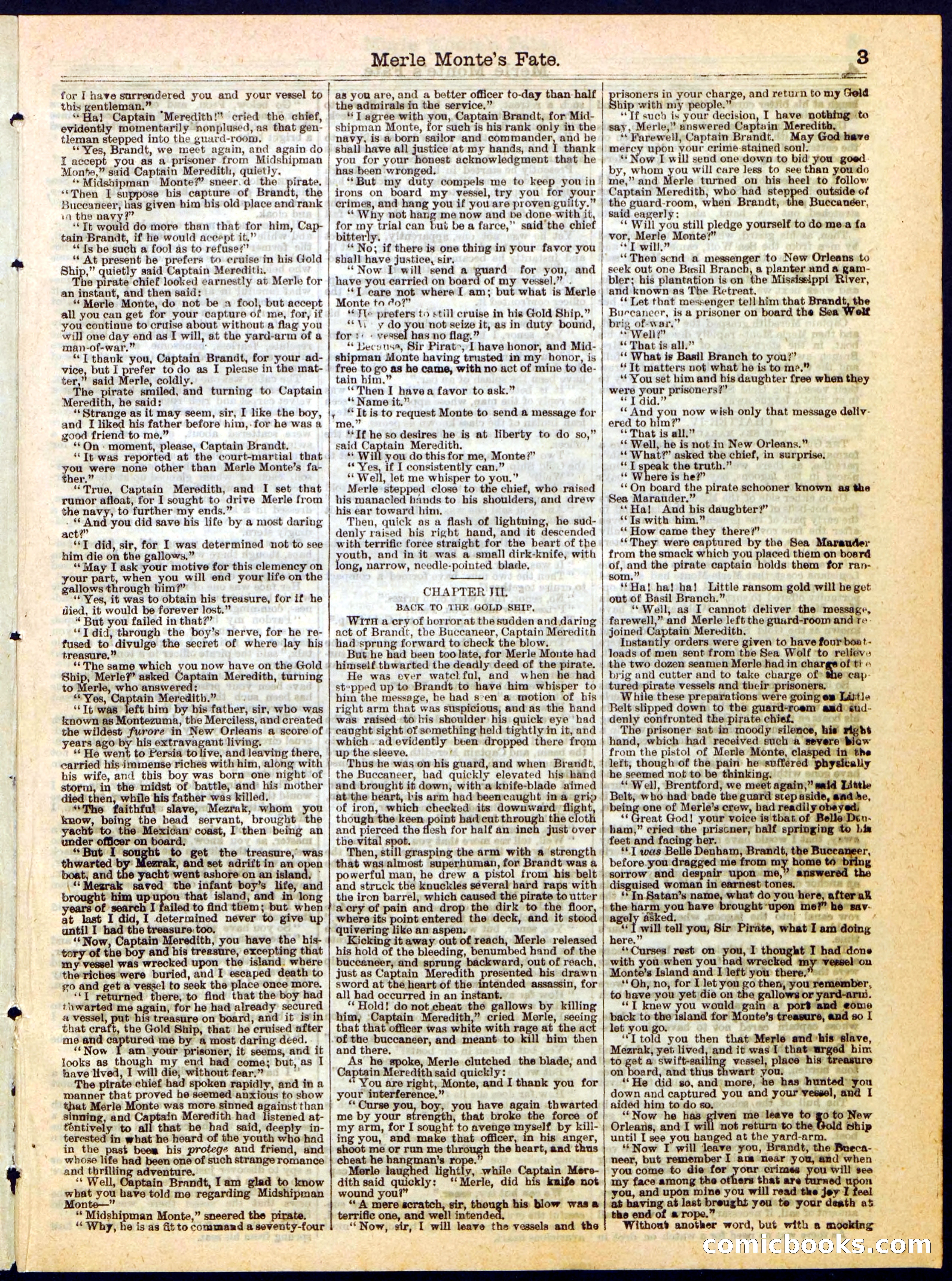 Beadle's Half Dime Library No. 280 — page 3 of 16