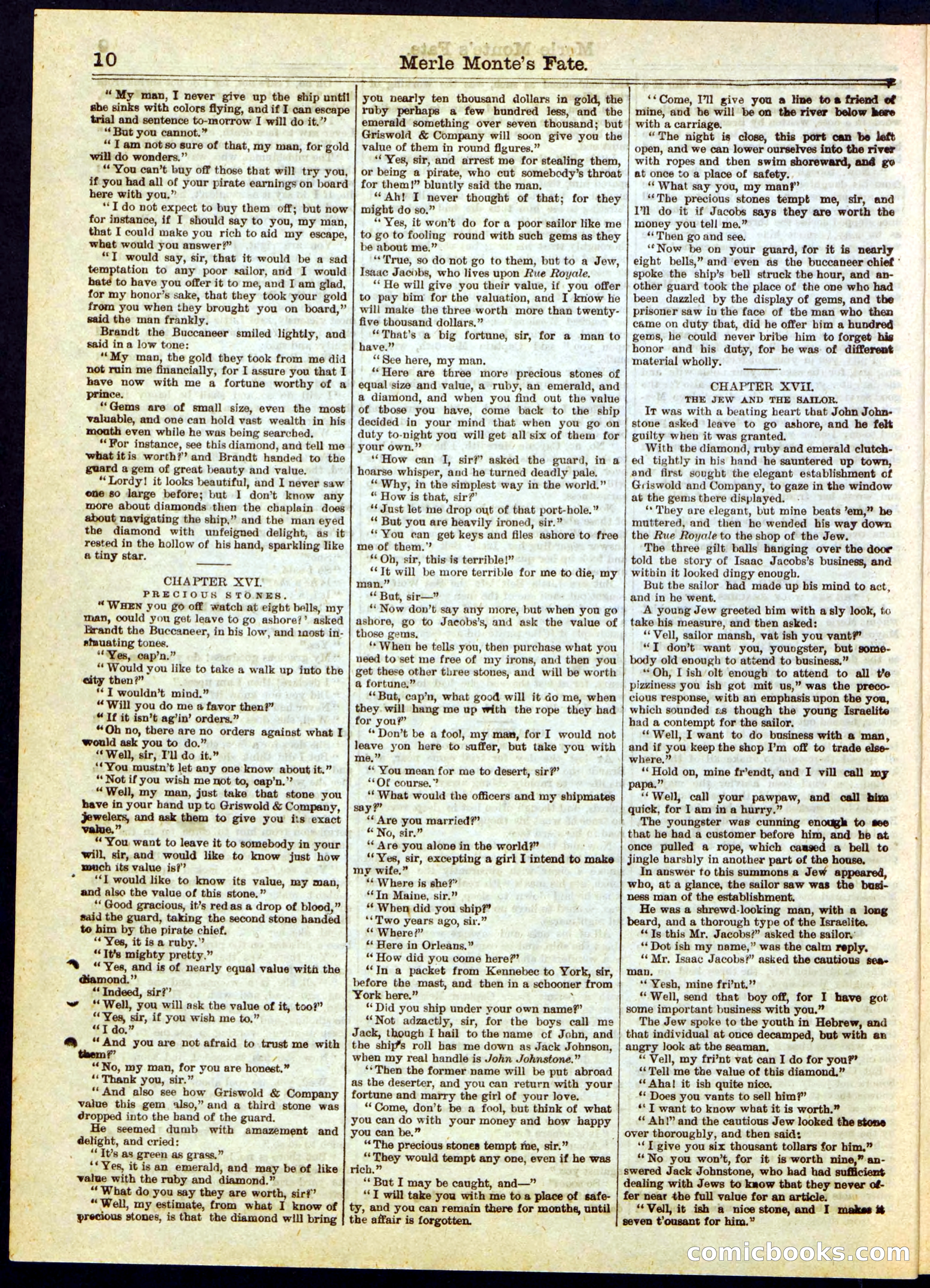 Beadle's Half Dime Library No. 280 — page 10 of 16