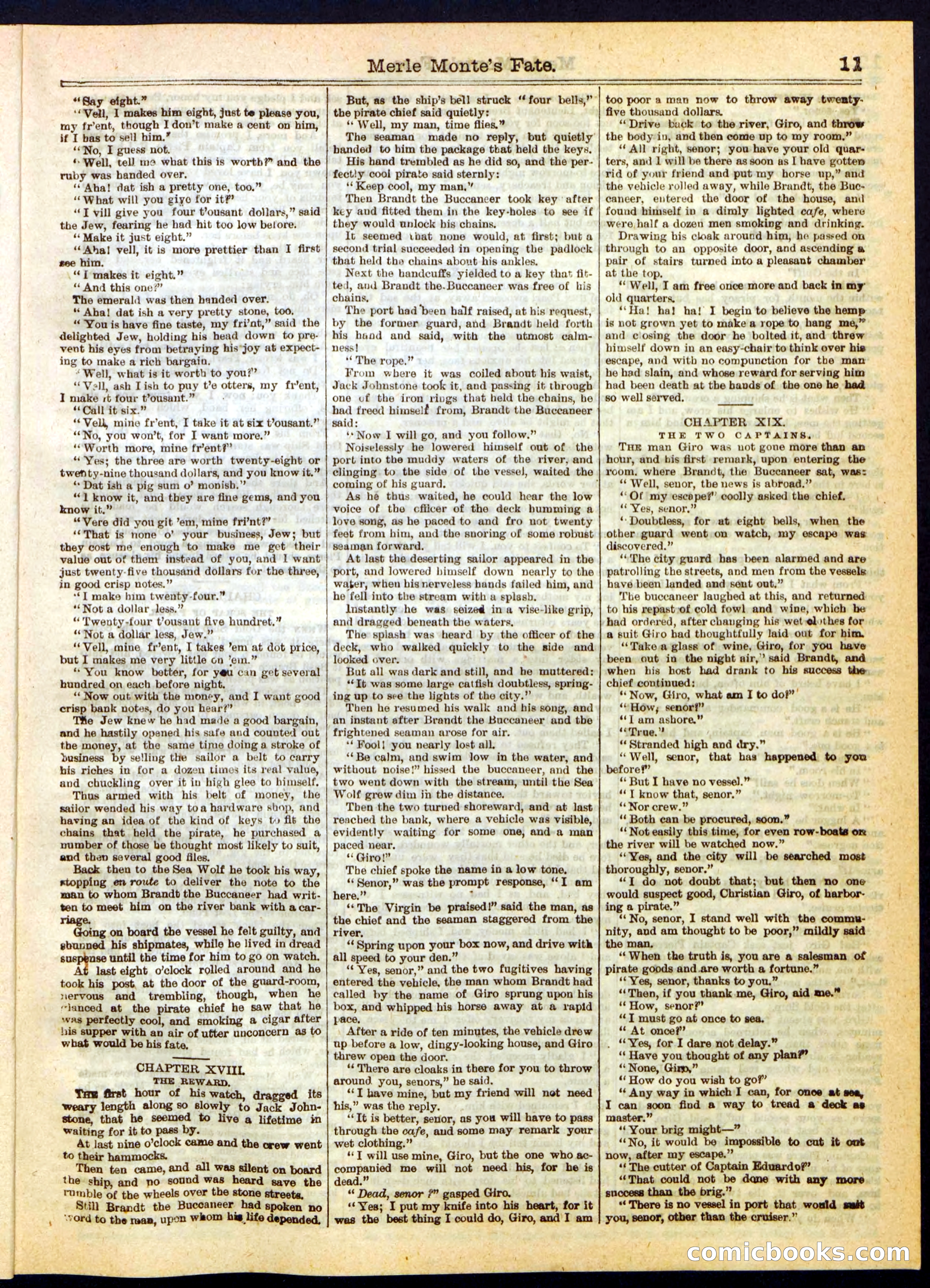 Beadle's Half Dime Library No. 280 — page 11 of 16