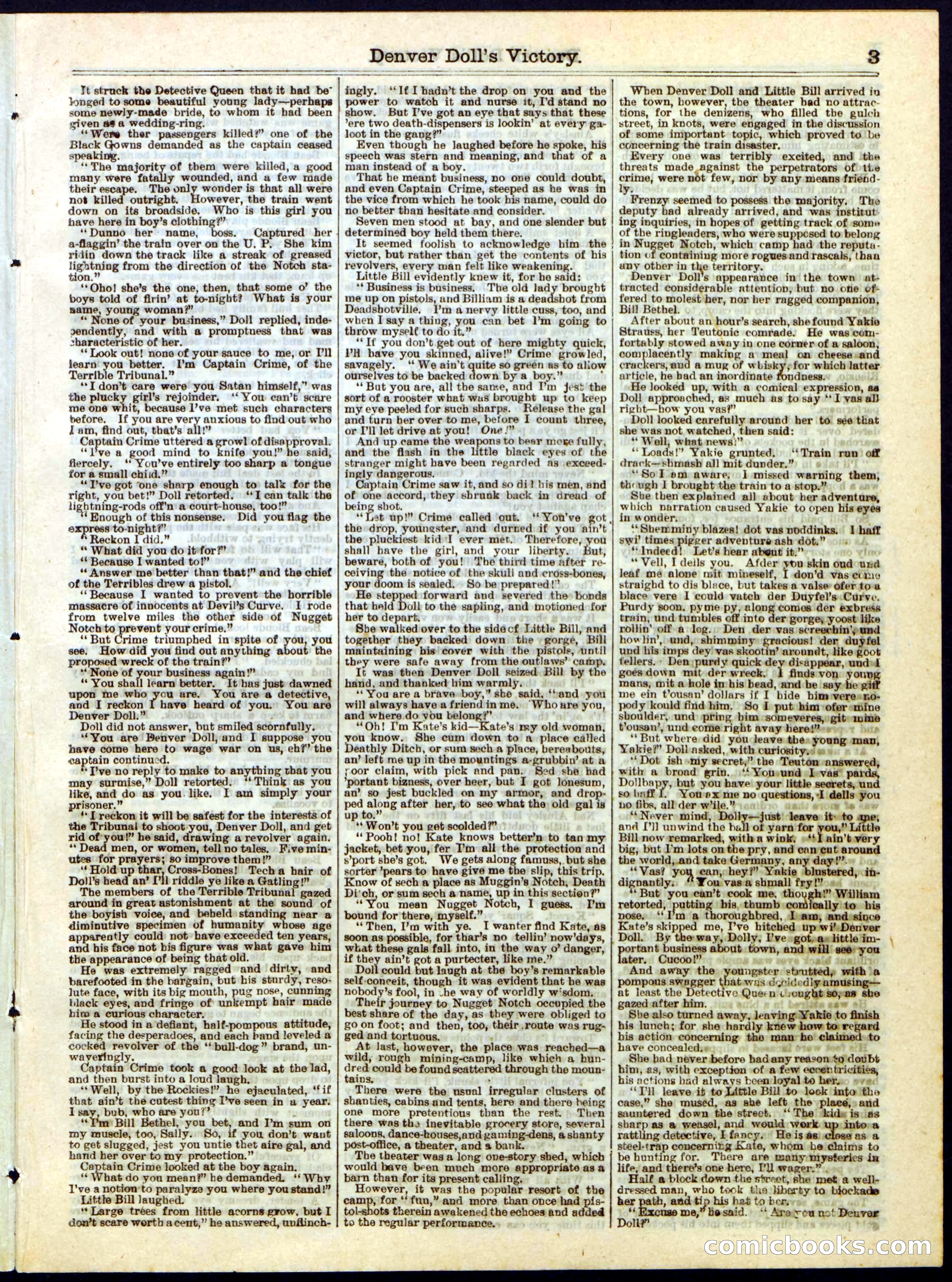 Beadle's Half Dime Library, No. 281 — page 3 of 16