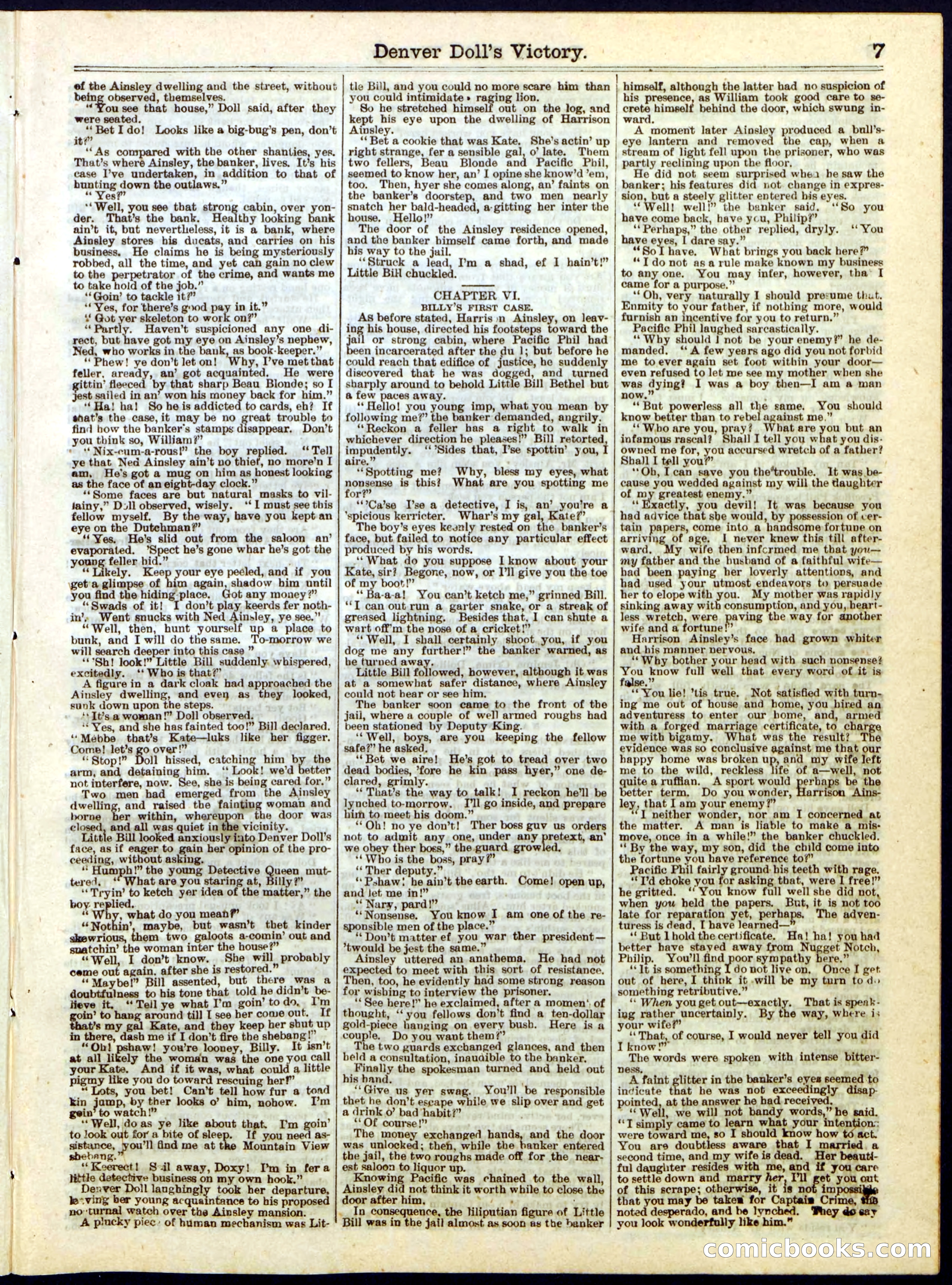 Beadle's Half Dime Library, No. 281 — page 7 of 16