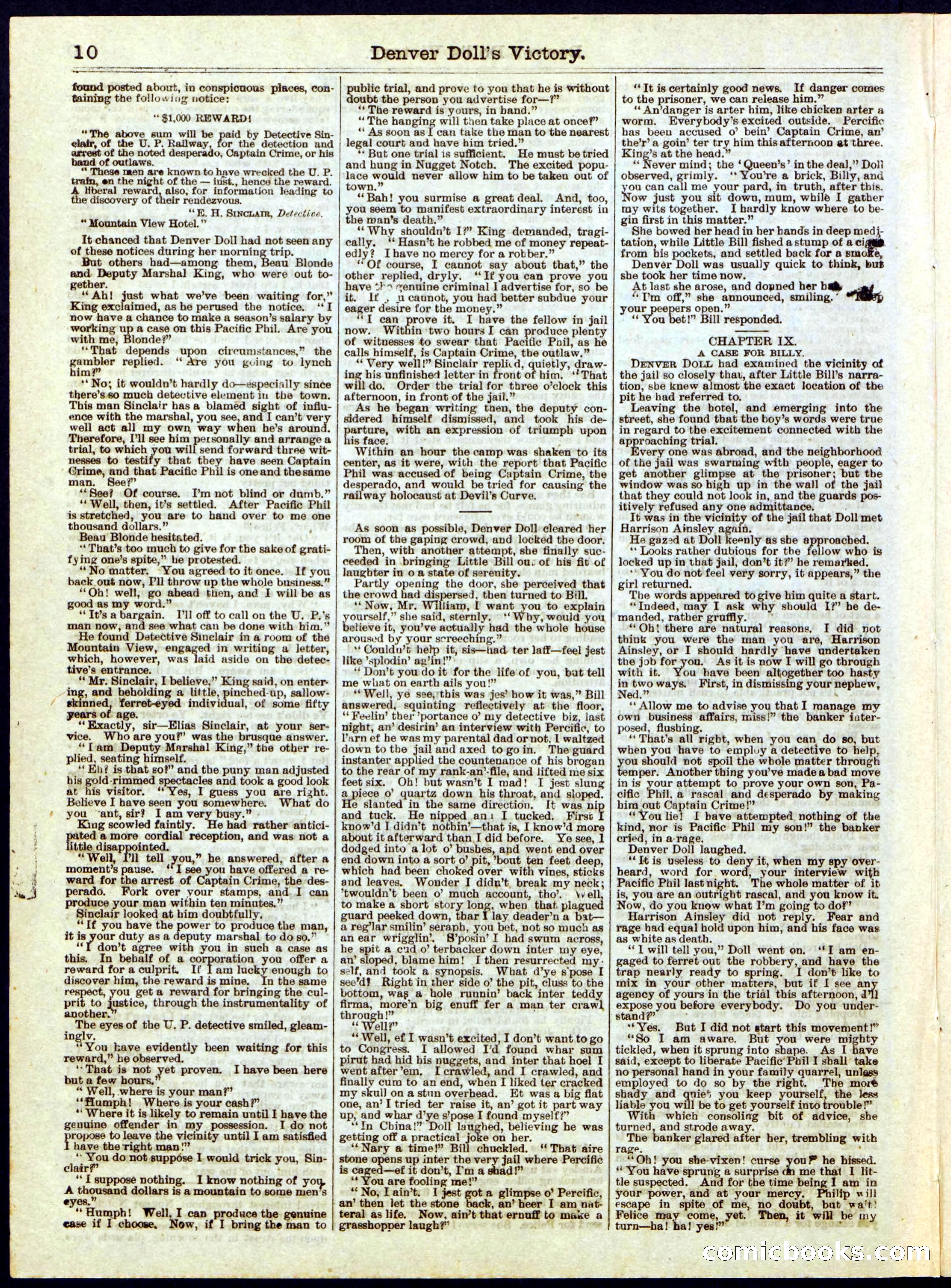 Beadle's Half Dime Library, No. 281 — page 10 of 16