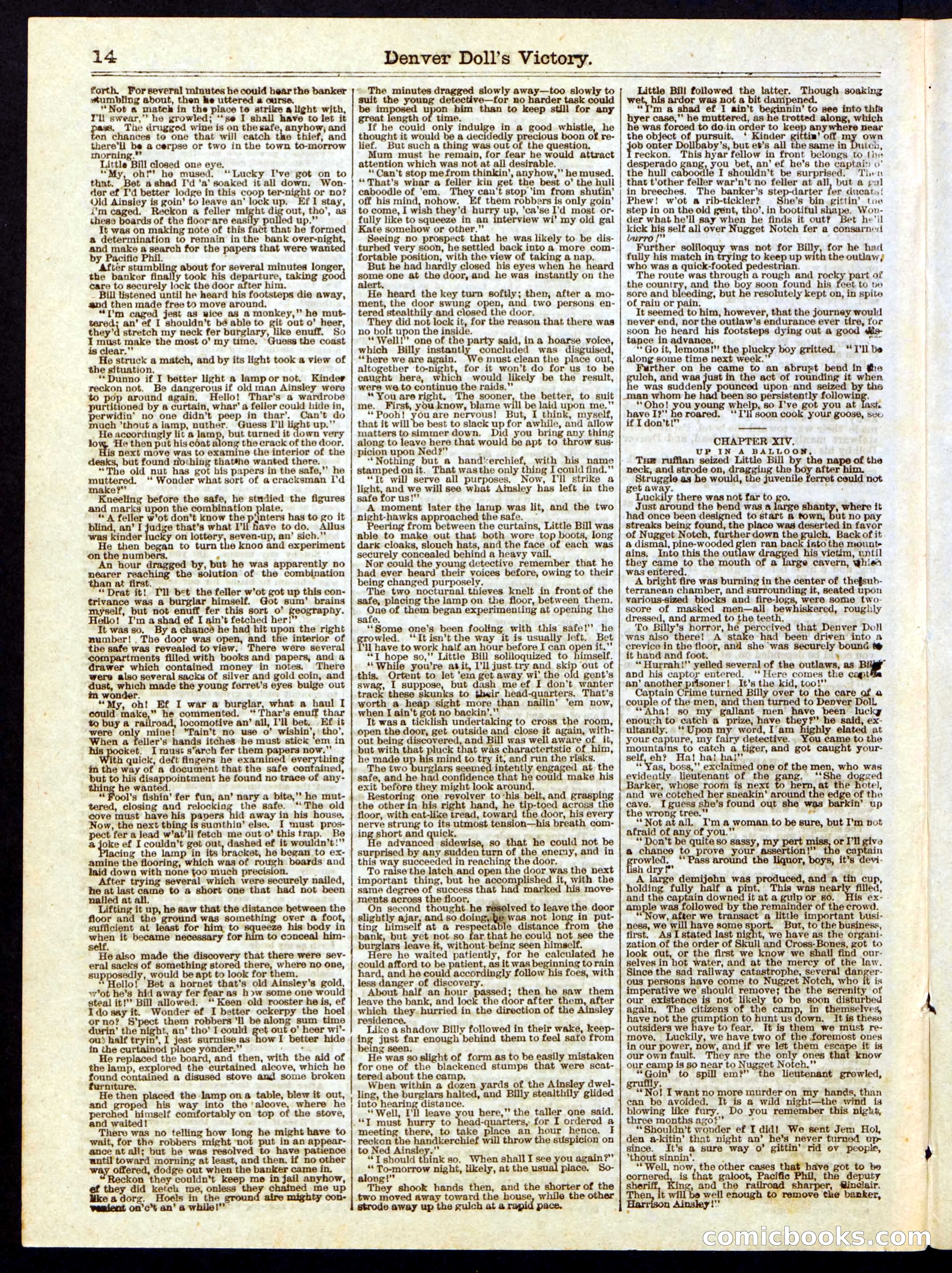 Beadle's Half Dime Library, No. 281 — page 14 of 16