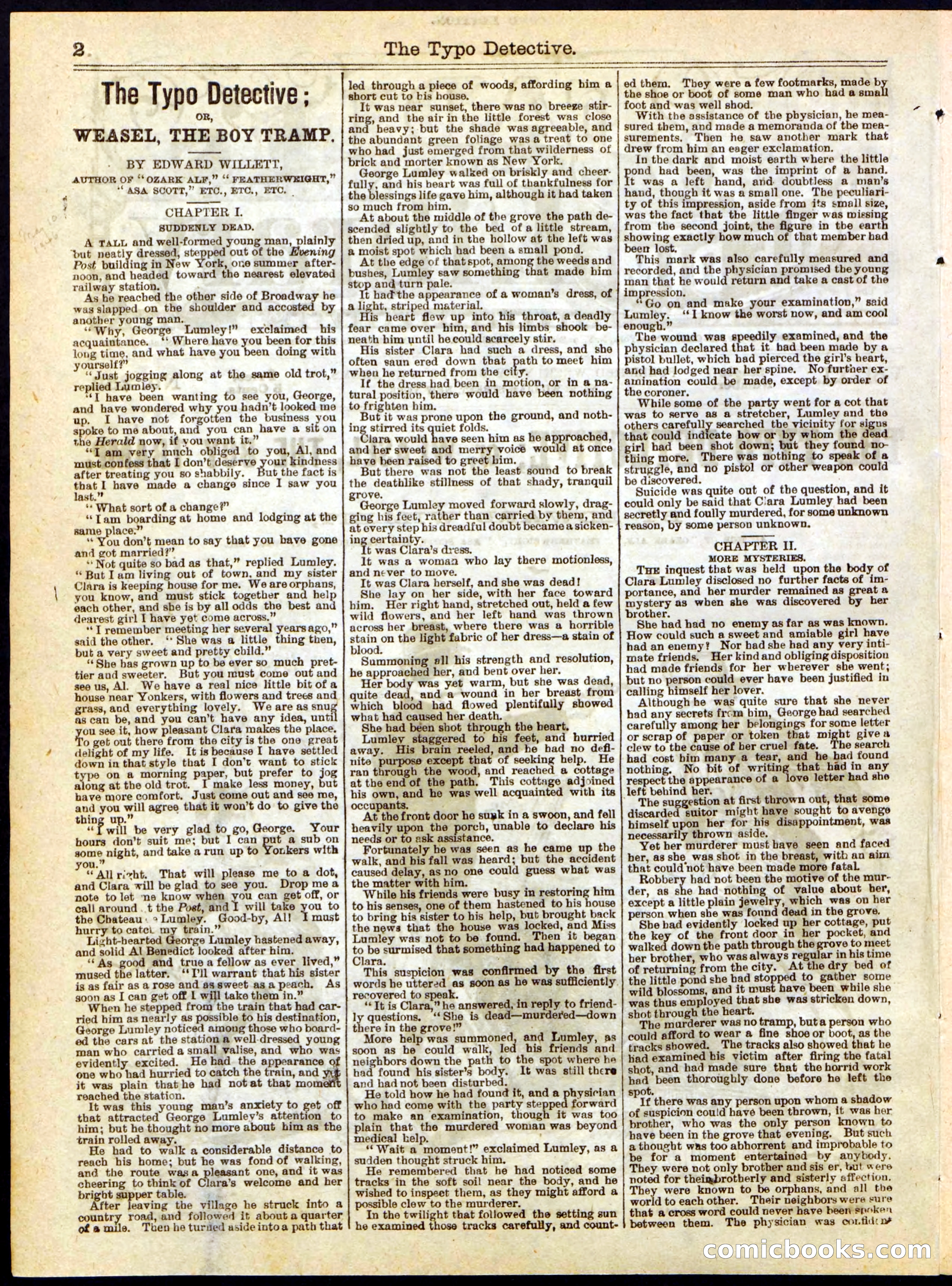 Beadle's Half Dime Library No. 282 — page 2 of 16