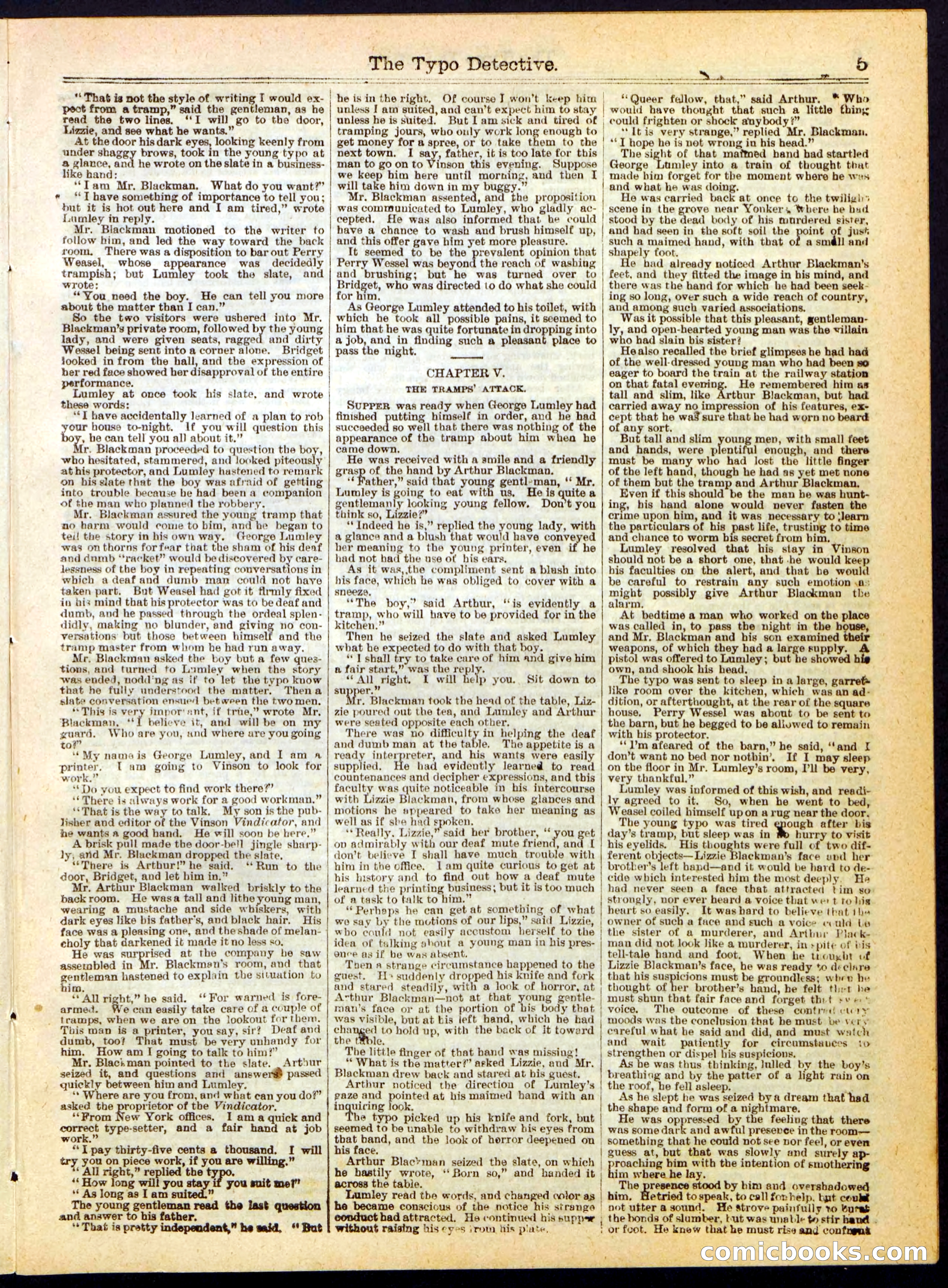 Beadle's Half Dime Library No. 282 — page 5 of 16