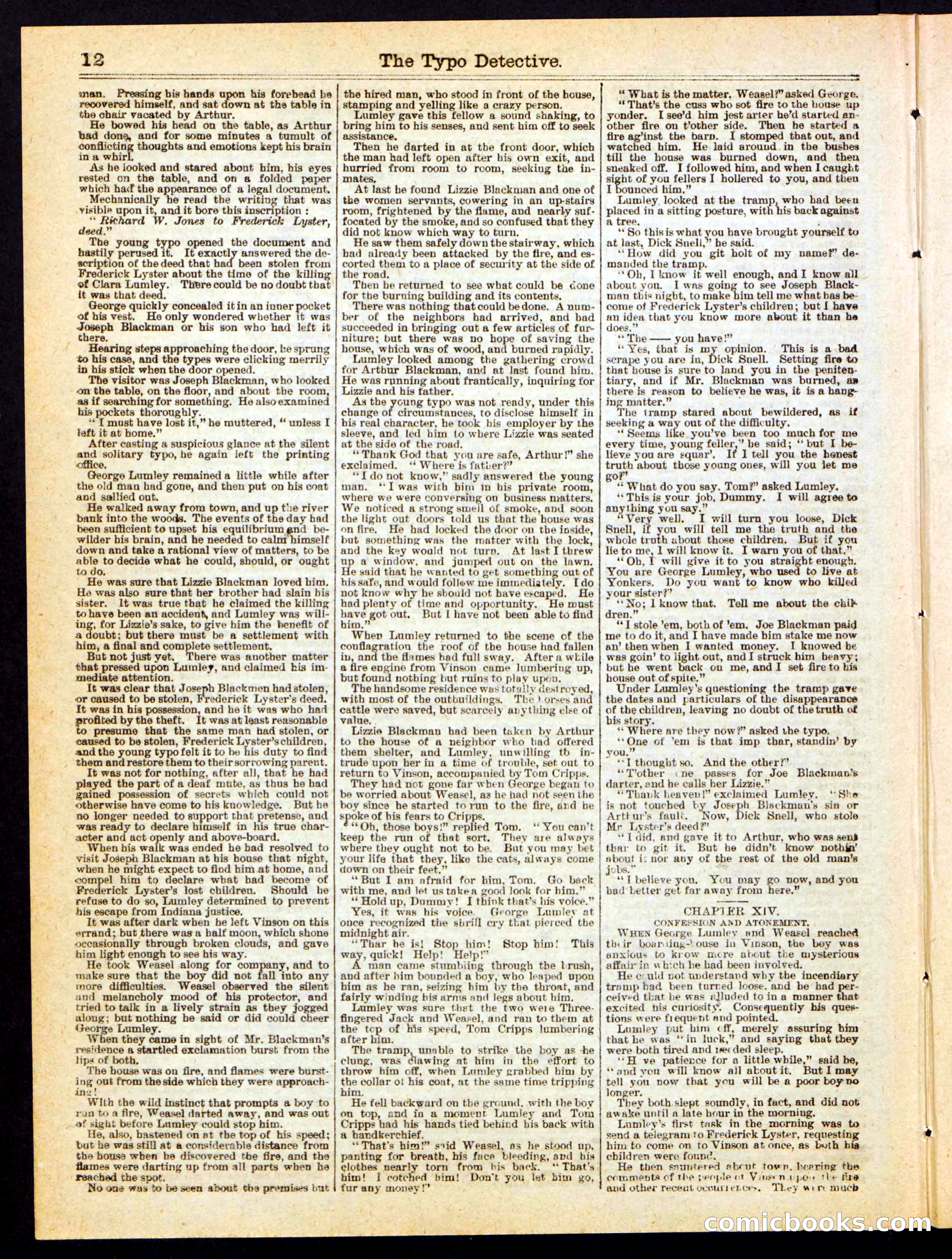 Beadle's Half Dime Library No. 282 — page 12 of 16
