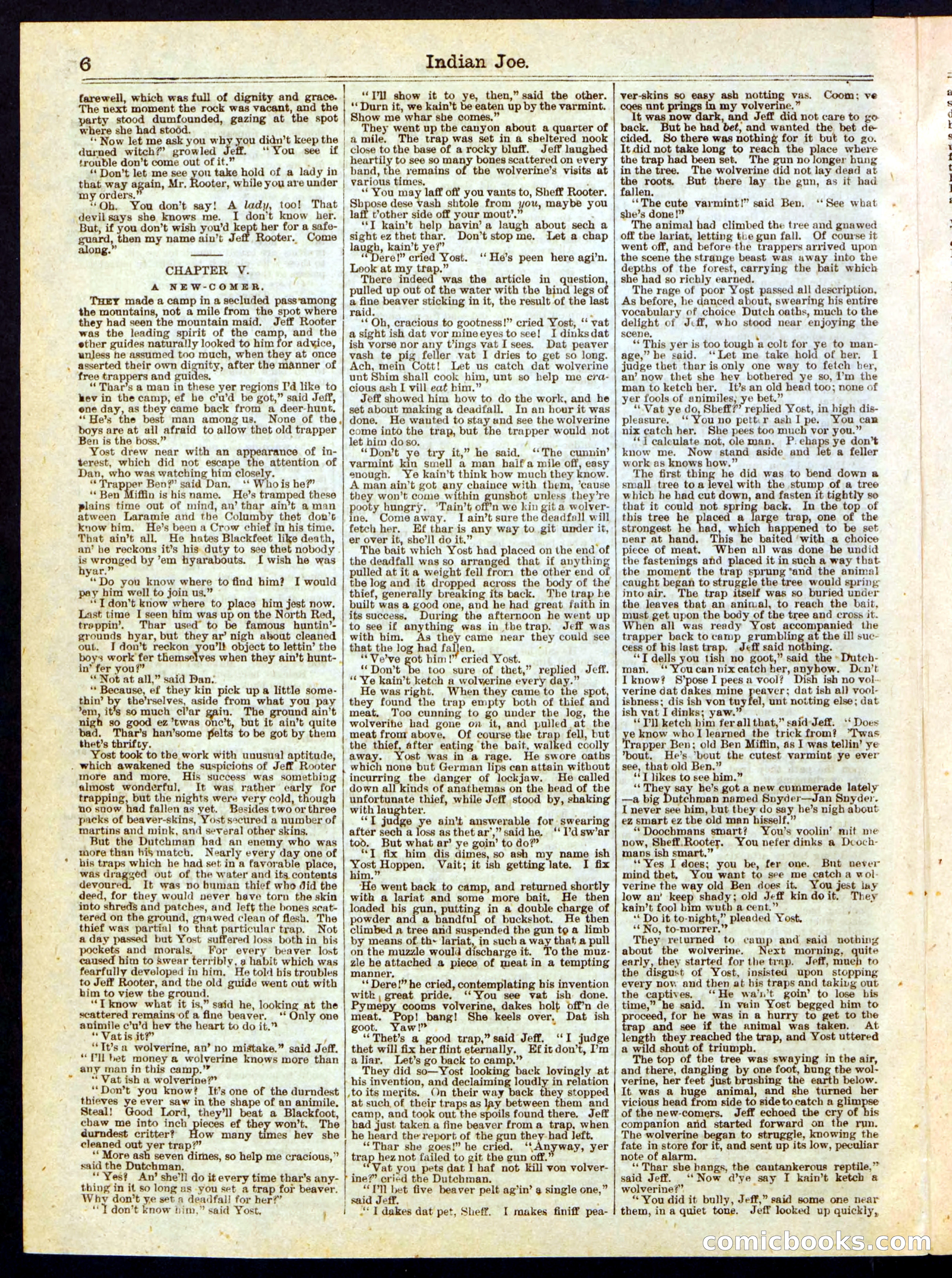 Beadle's Half Dime Library, No. 283 — page 6 of 16