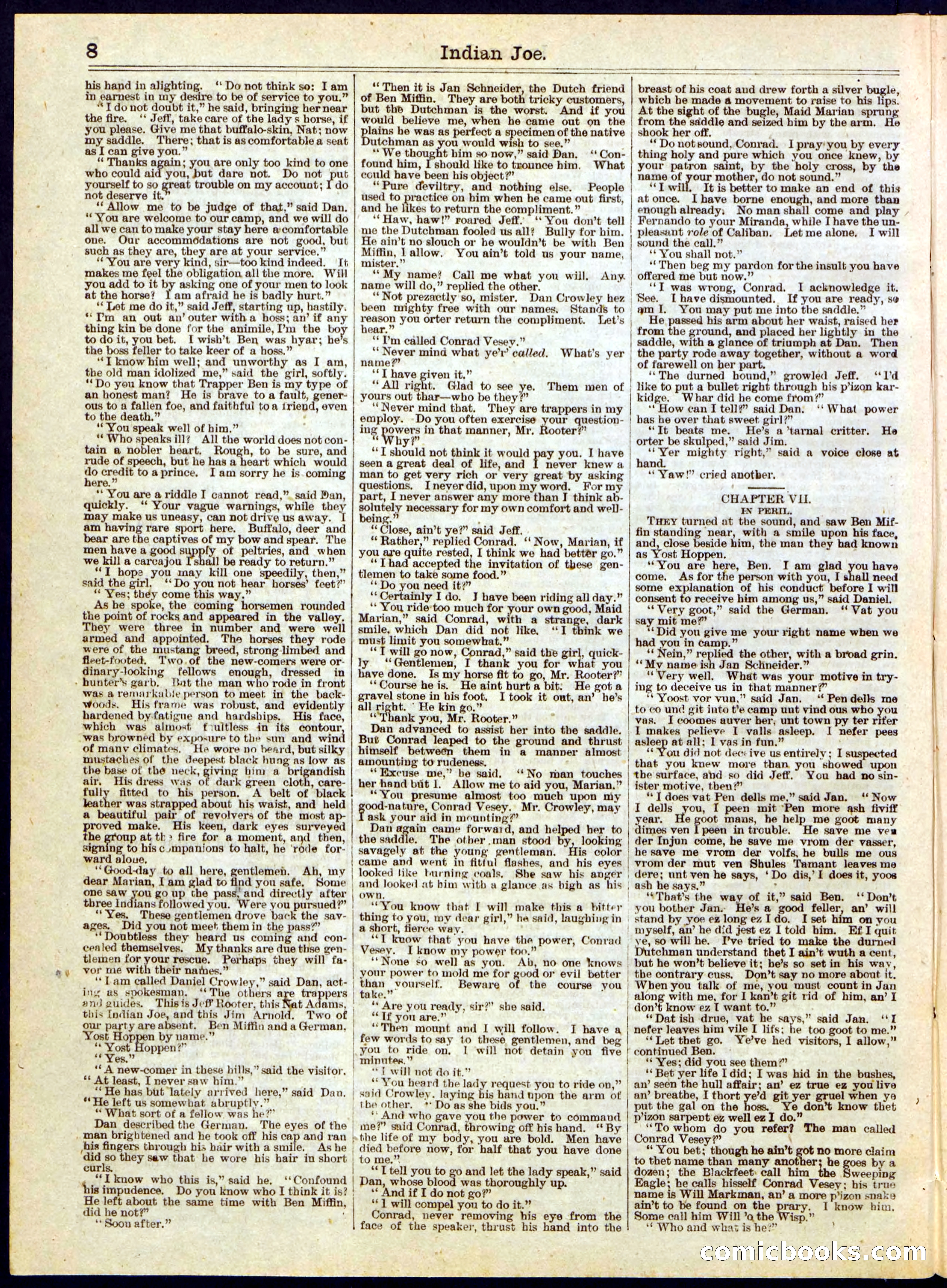 Beadle's Half Dime Library, No. 283 — page 8 of 16
