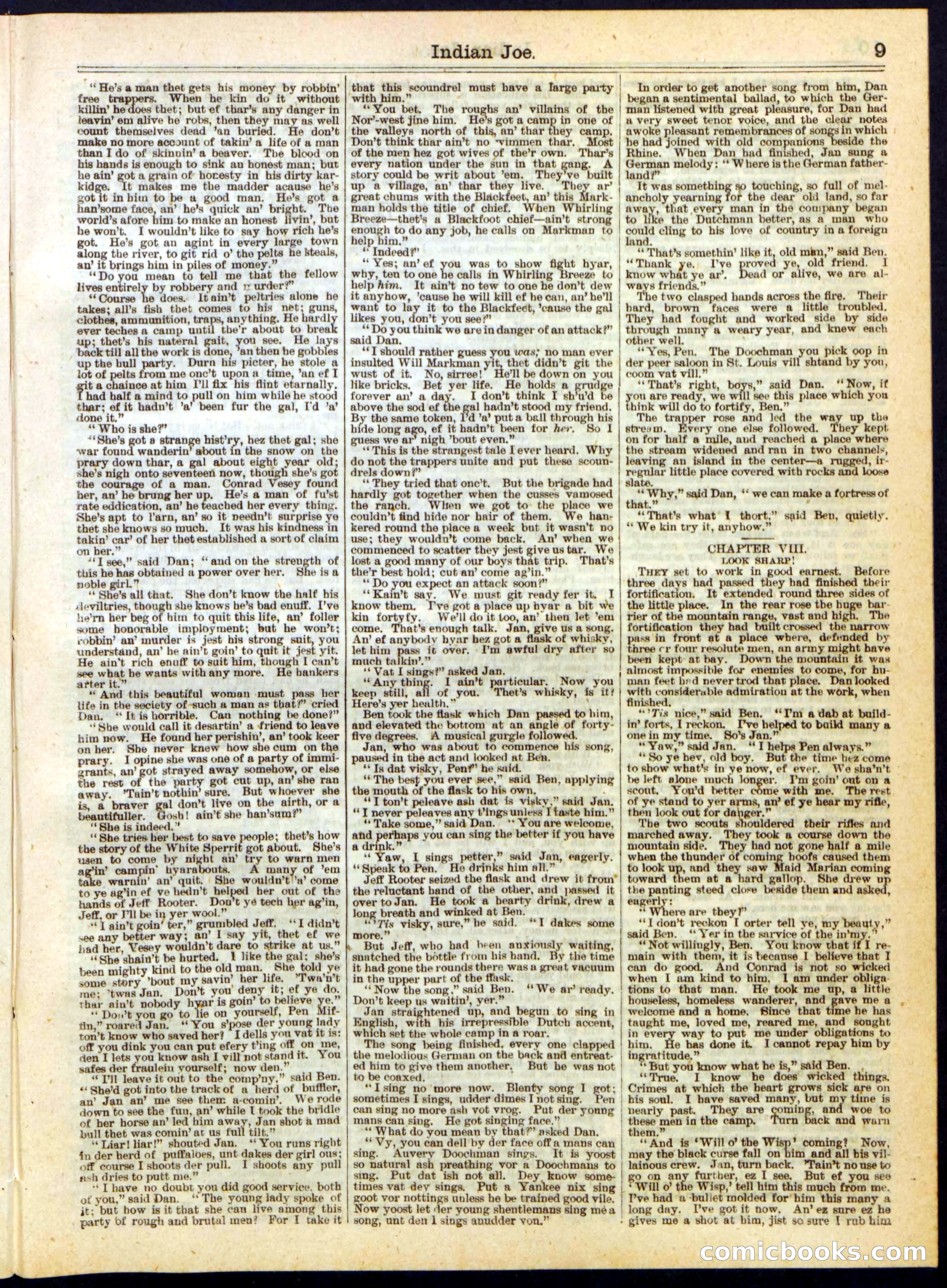 Beadle's Half Dime Library, No. 283 — page 9 of 16