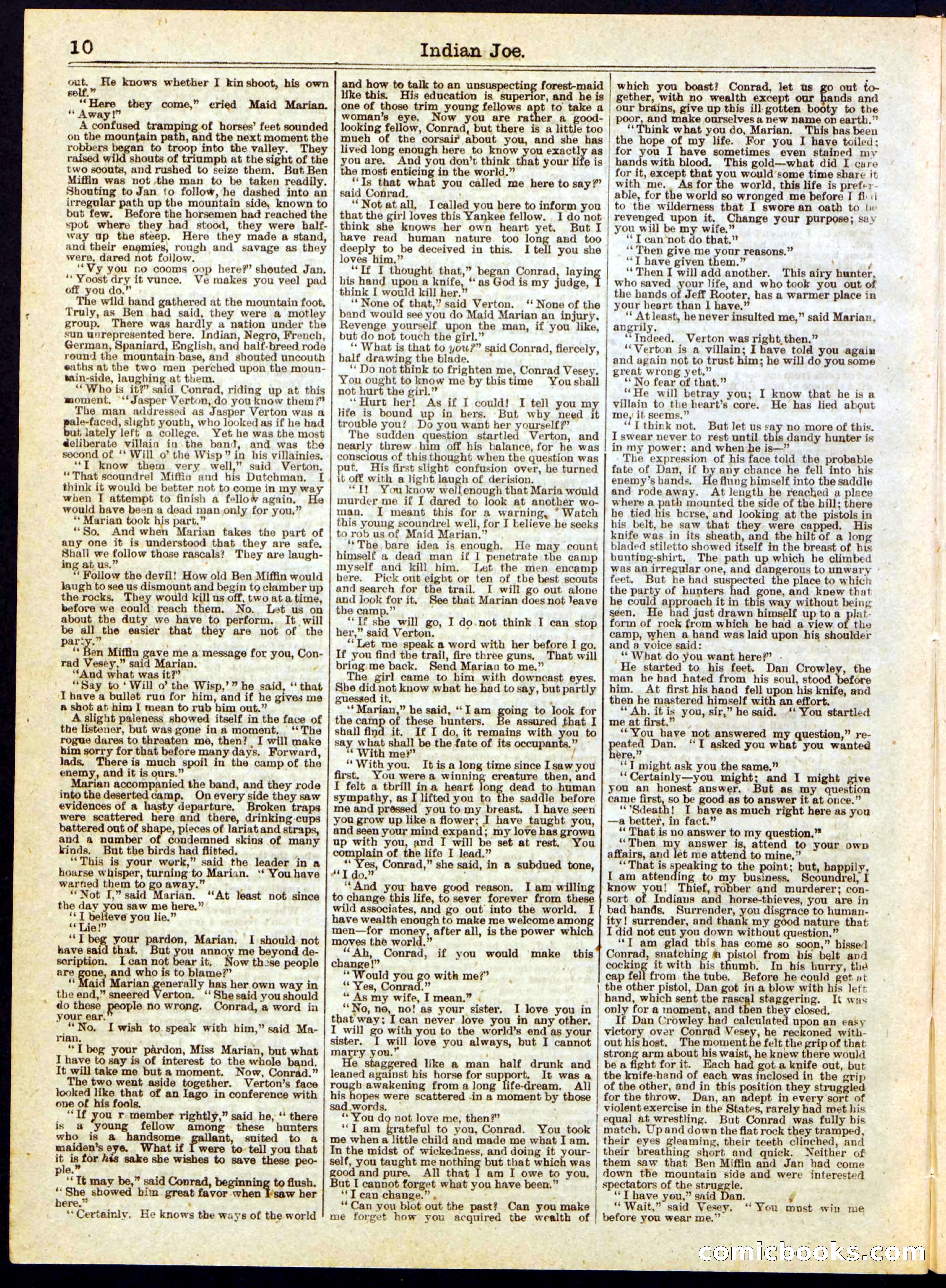 Beadle's Half Dime Library, No. 283 — page 10 of 16