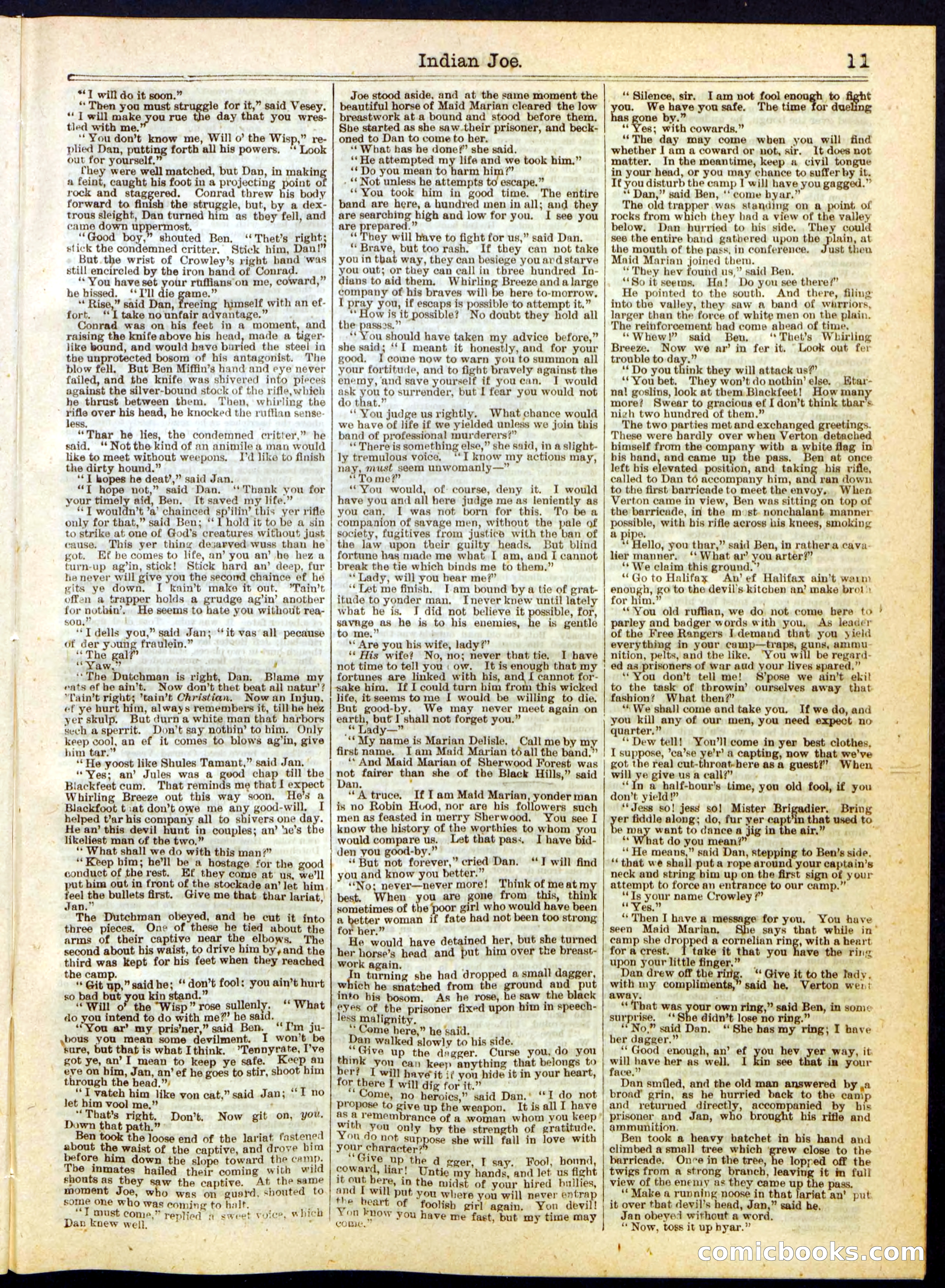 Beadle's Half Dime Library, No. 283 — page 11 of 16