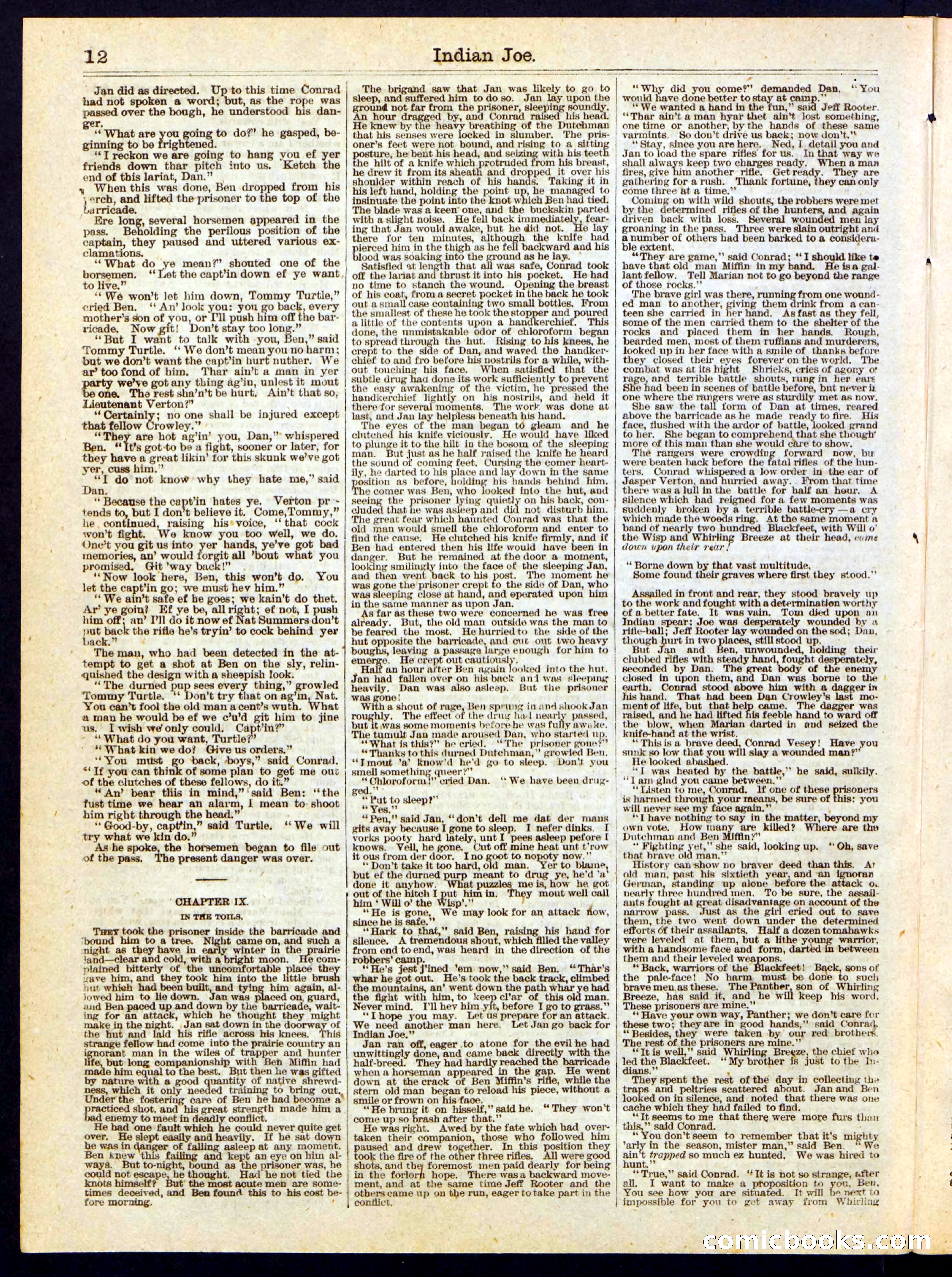 Beadle's Half Dime Library, No. 283 — page 12 of 16